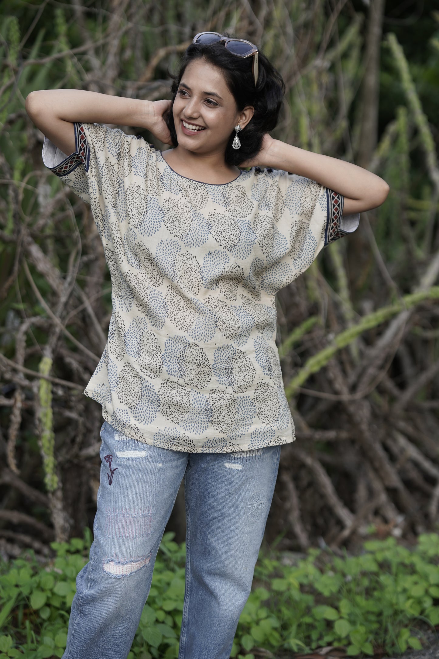 Mulmul loose short top