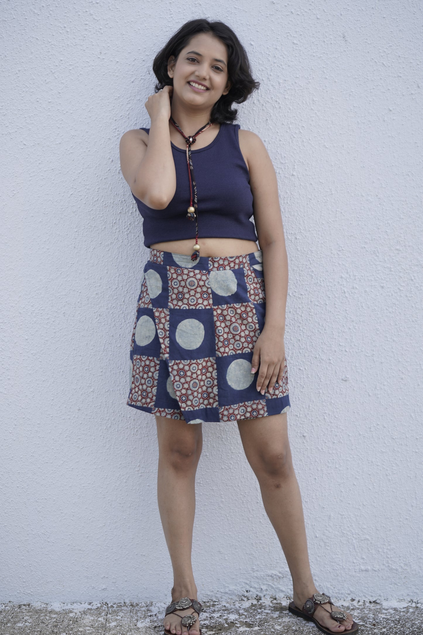 Ajrakh skort pant