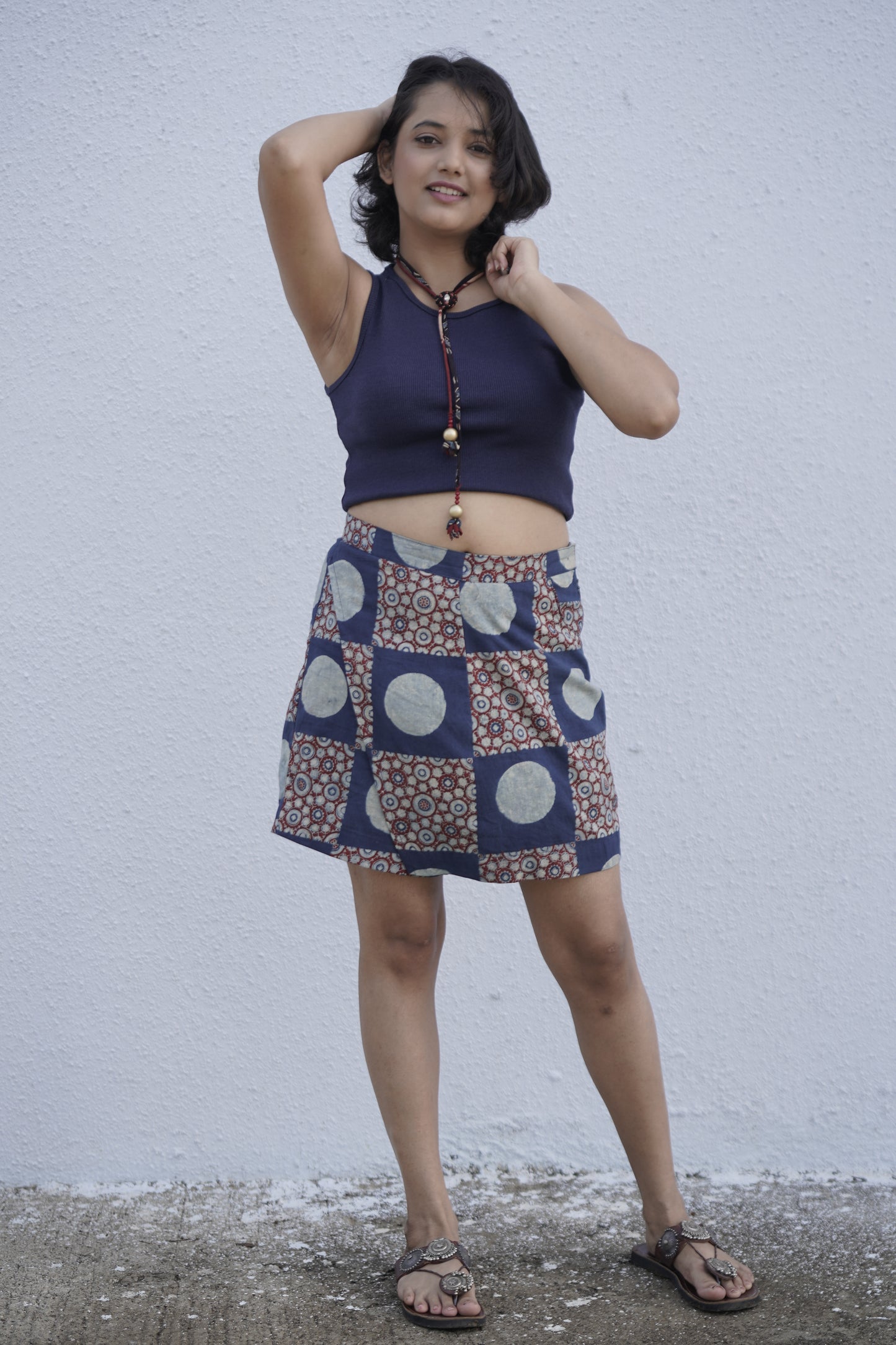 Ajrakh skort pant