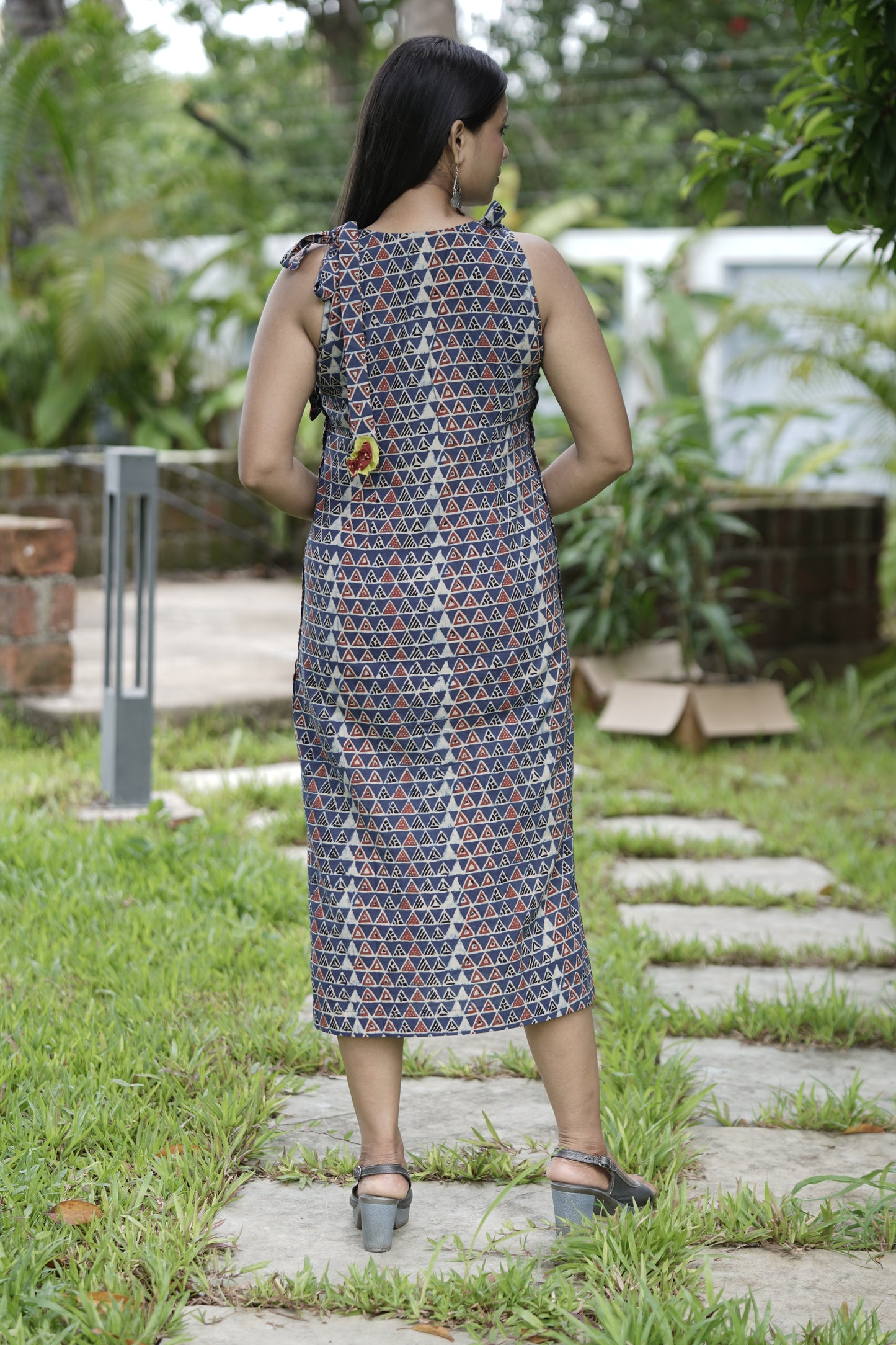 Shoulder Tie-Up Knot Dress