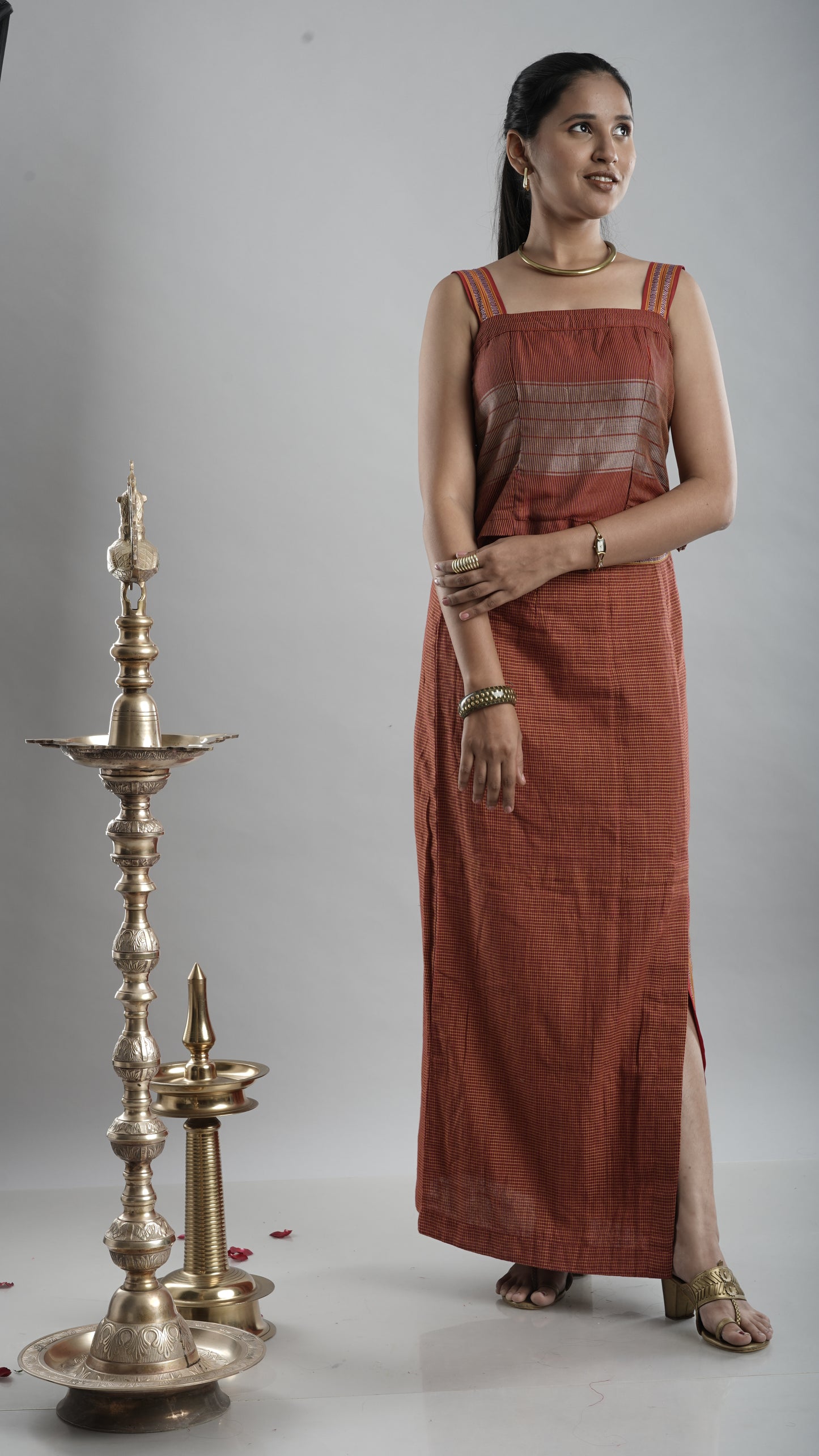 Ethnic Skirt with Crop Top