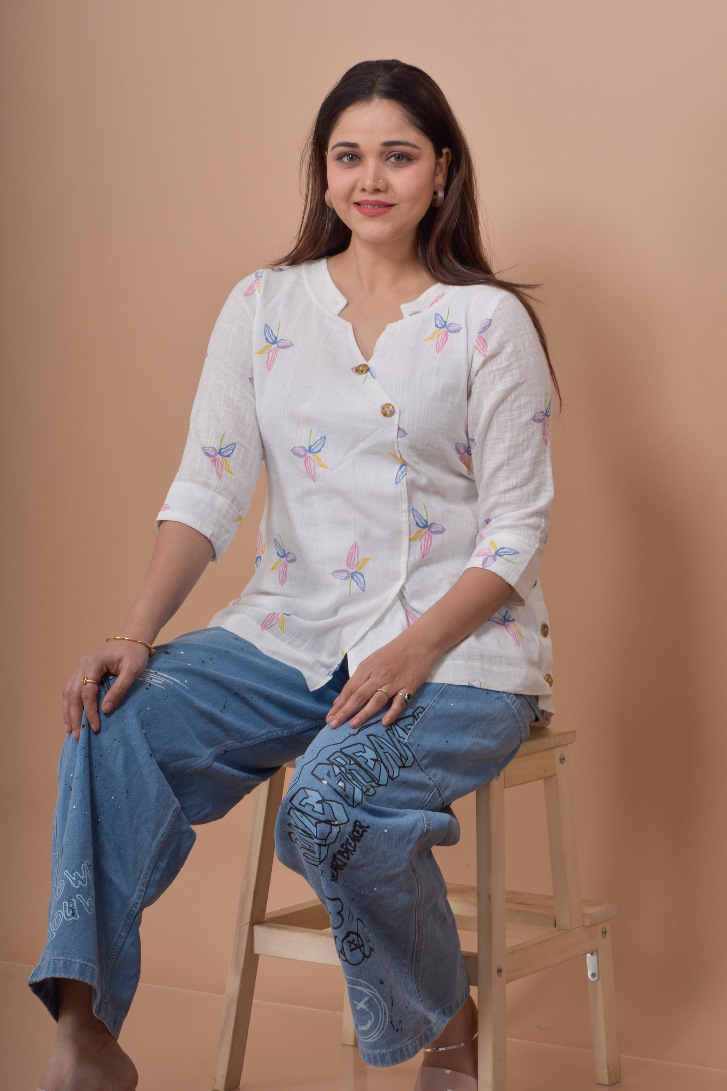 Daisy Print Short Top