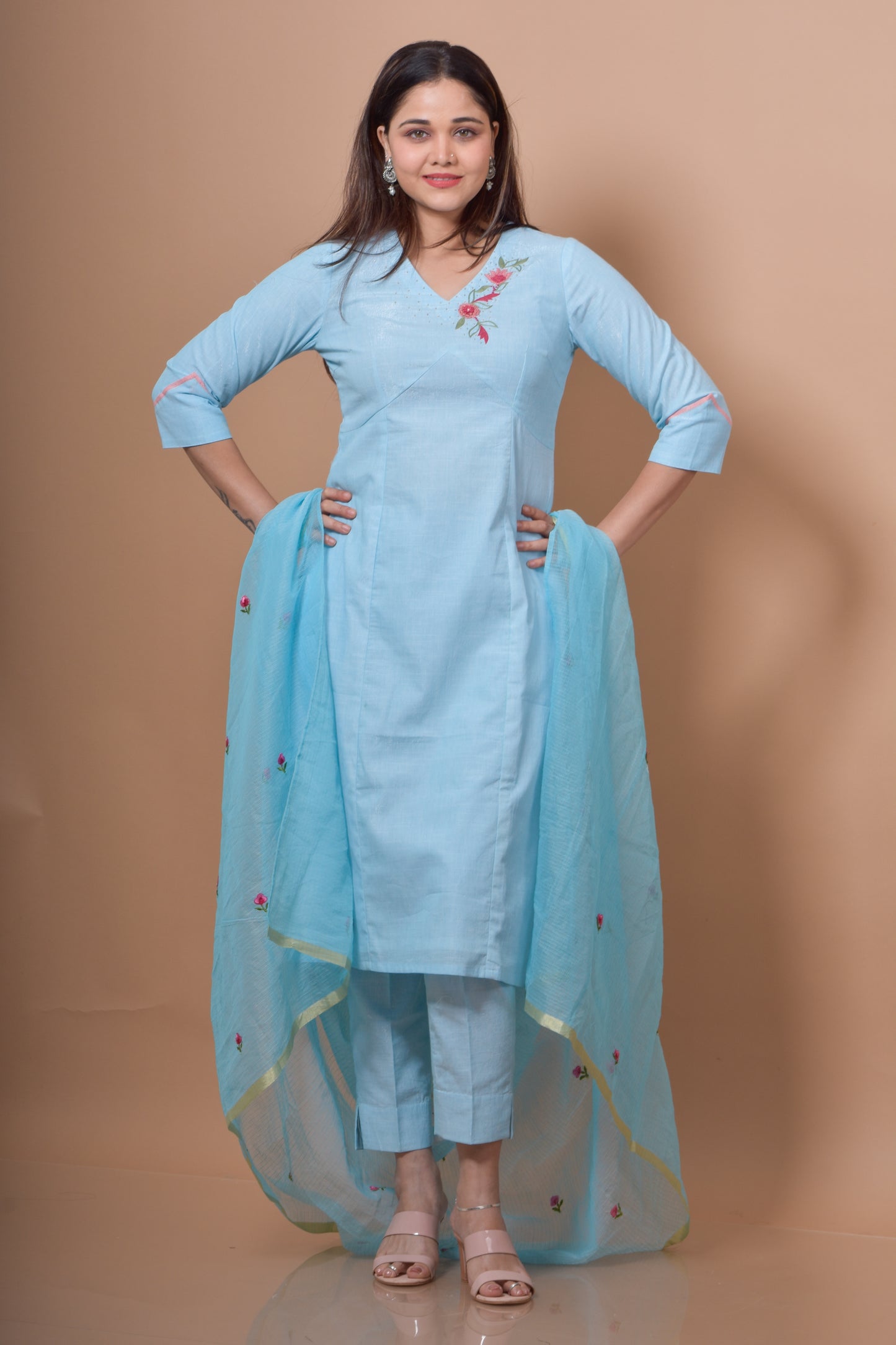 Empire Cut Kurta Pant Set