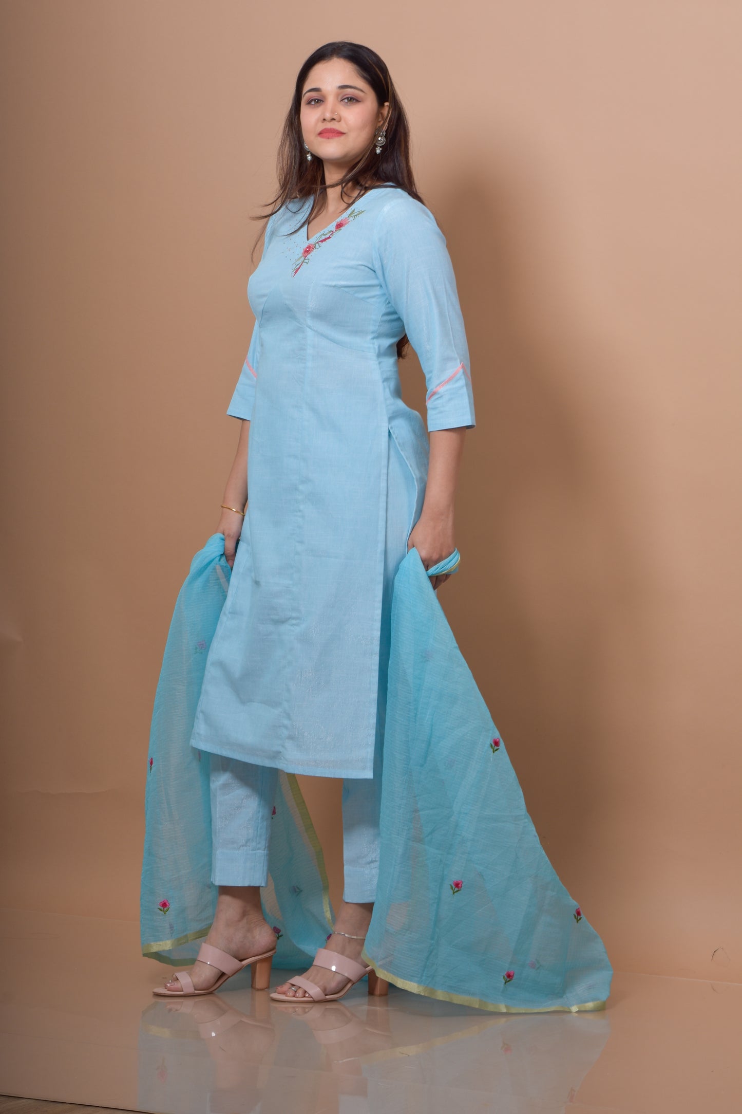 Empire Cut Kurta Pant Set