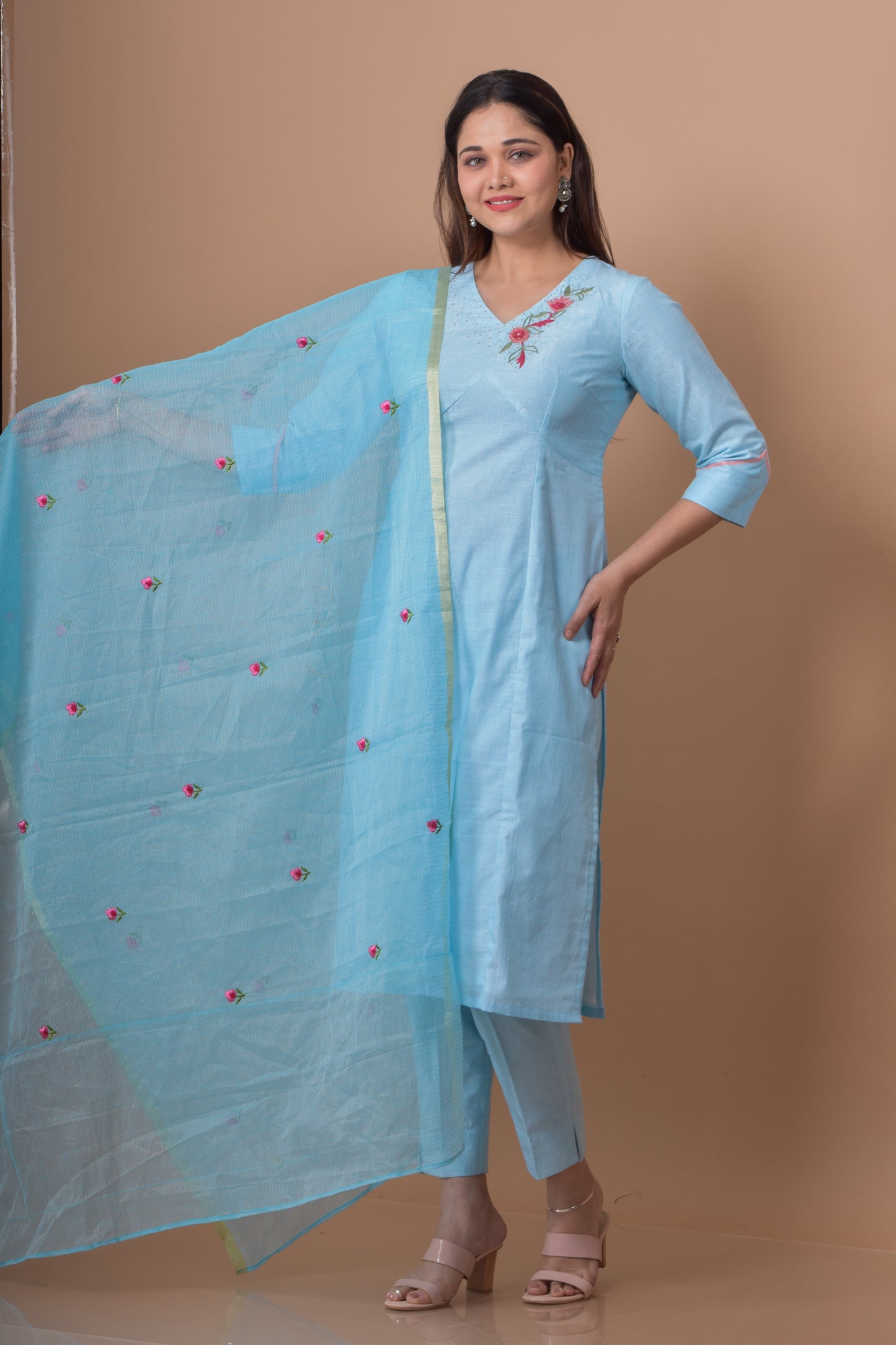 Empire Cut Kurta Pant Set