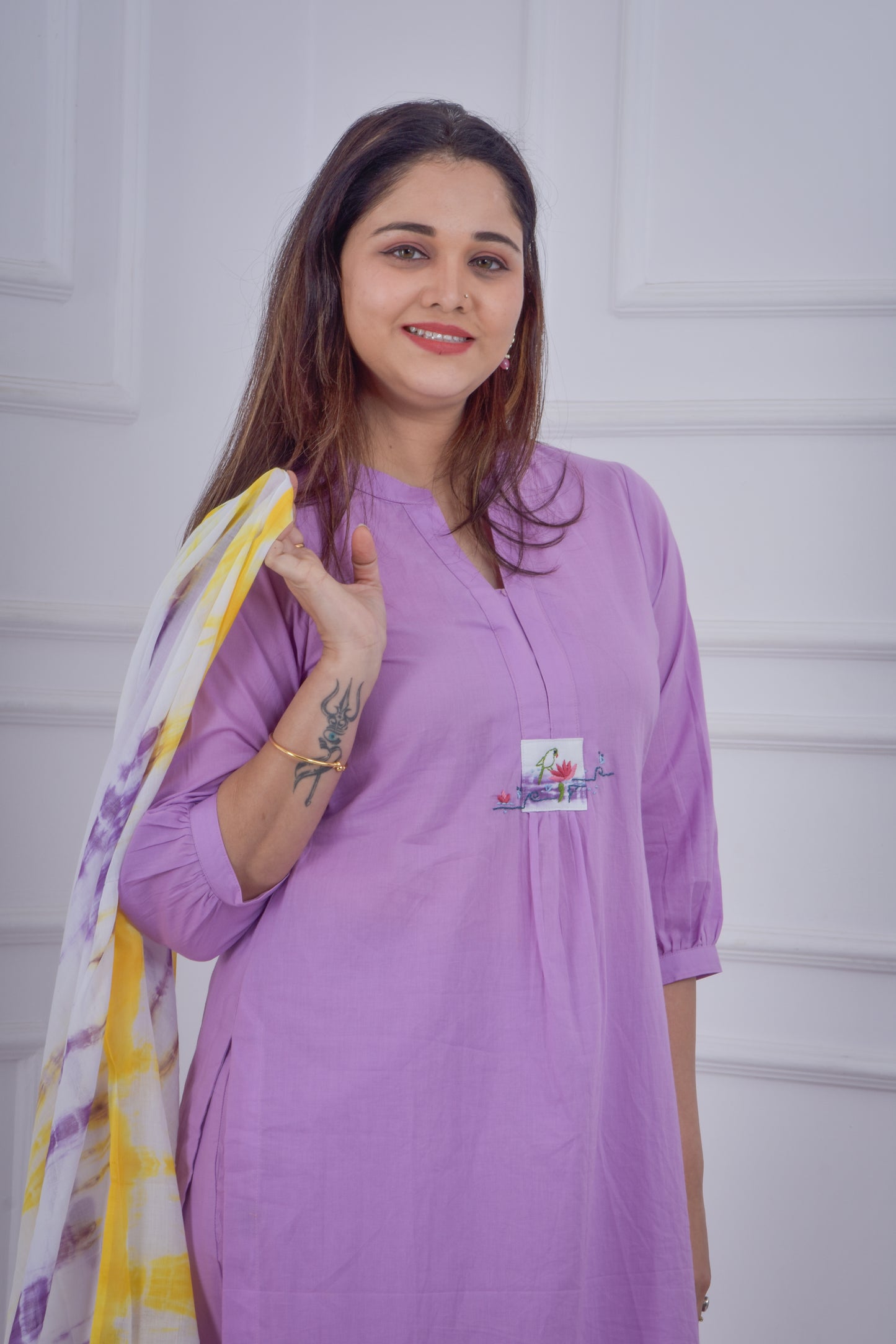 Fluorescent Coloured Co-ord Set - Purple