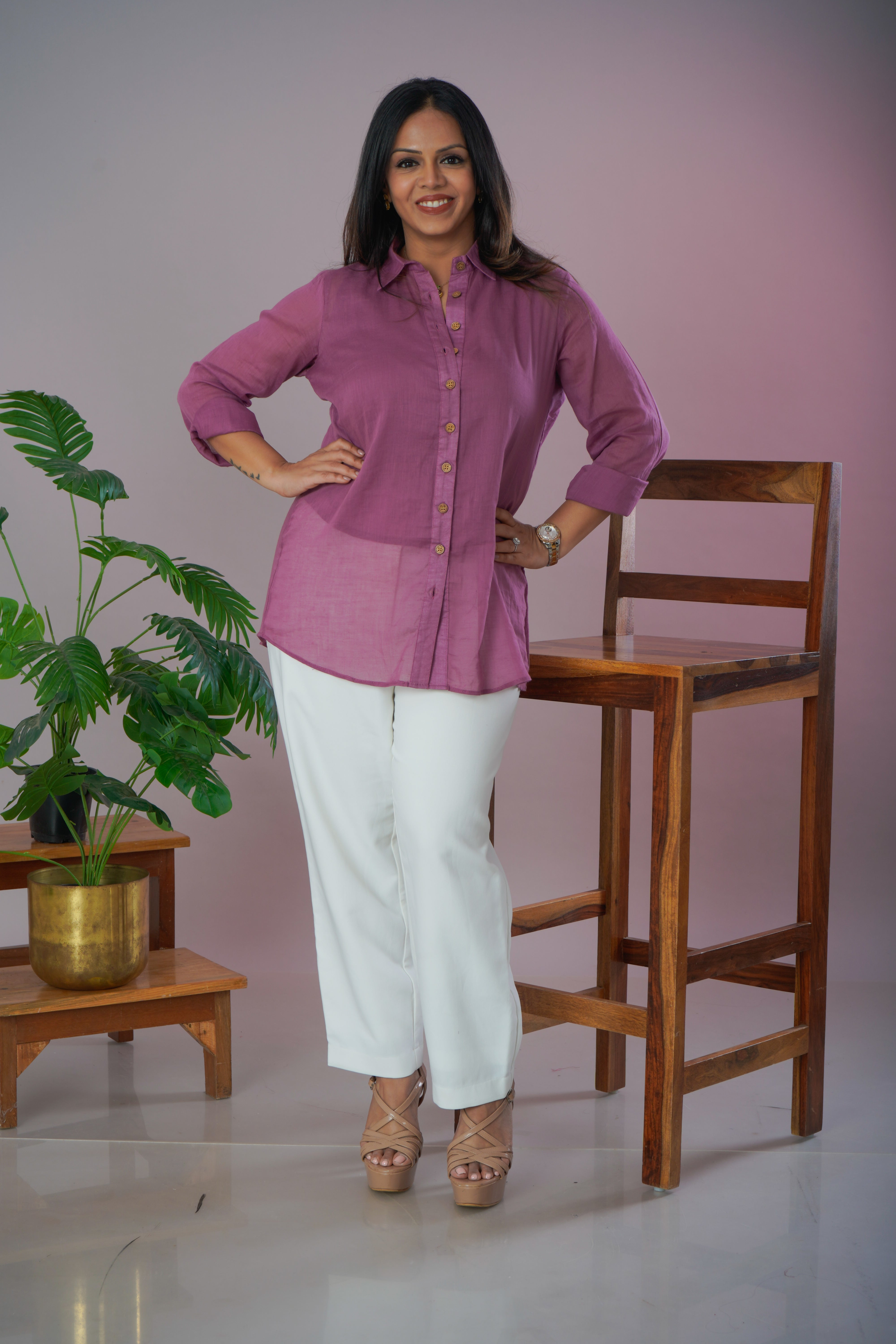 Mulmul Cotton Shirt with inner