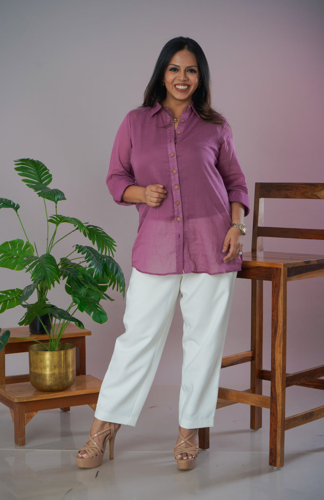 Mulmul Cotton Shirt with inner