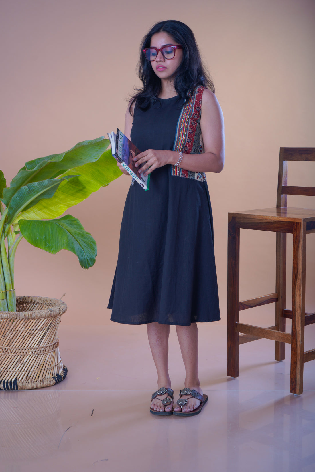 Black Side Panel dress