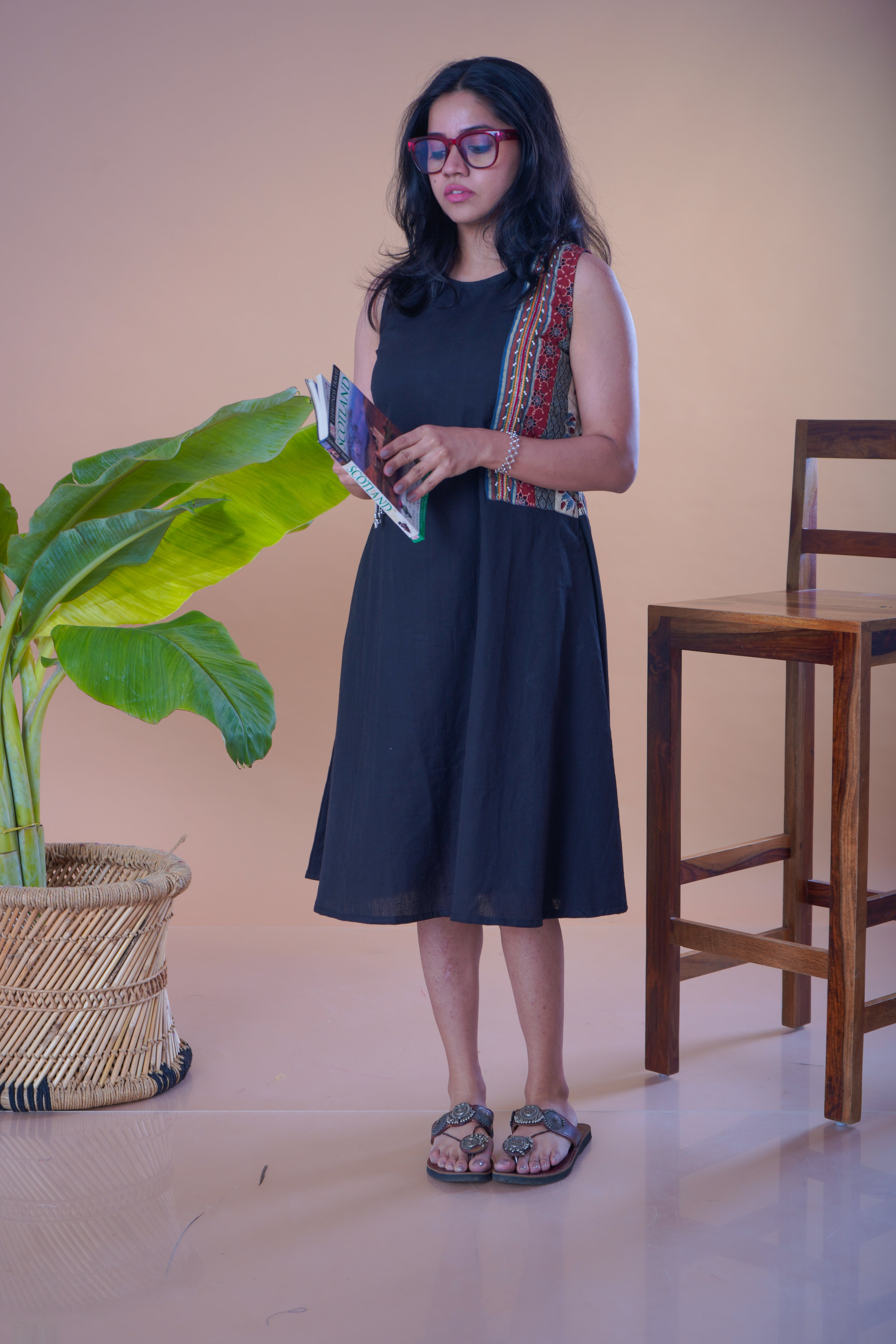 Black Side Panel dress