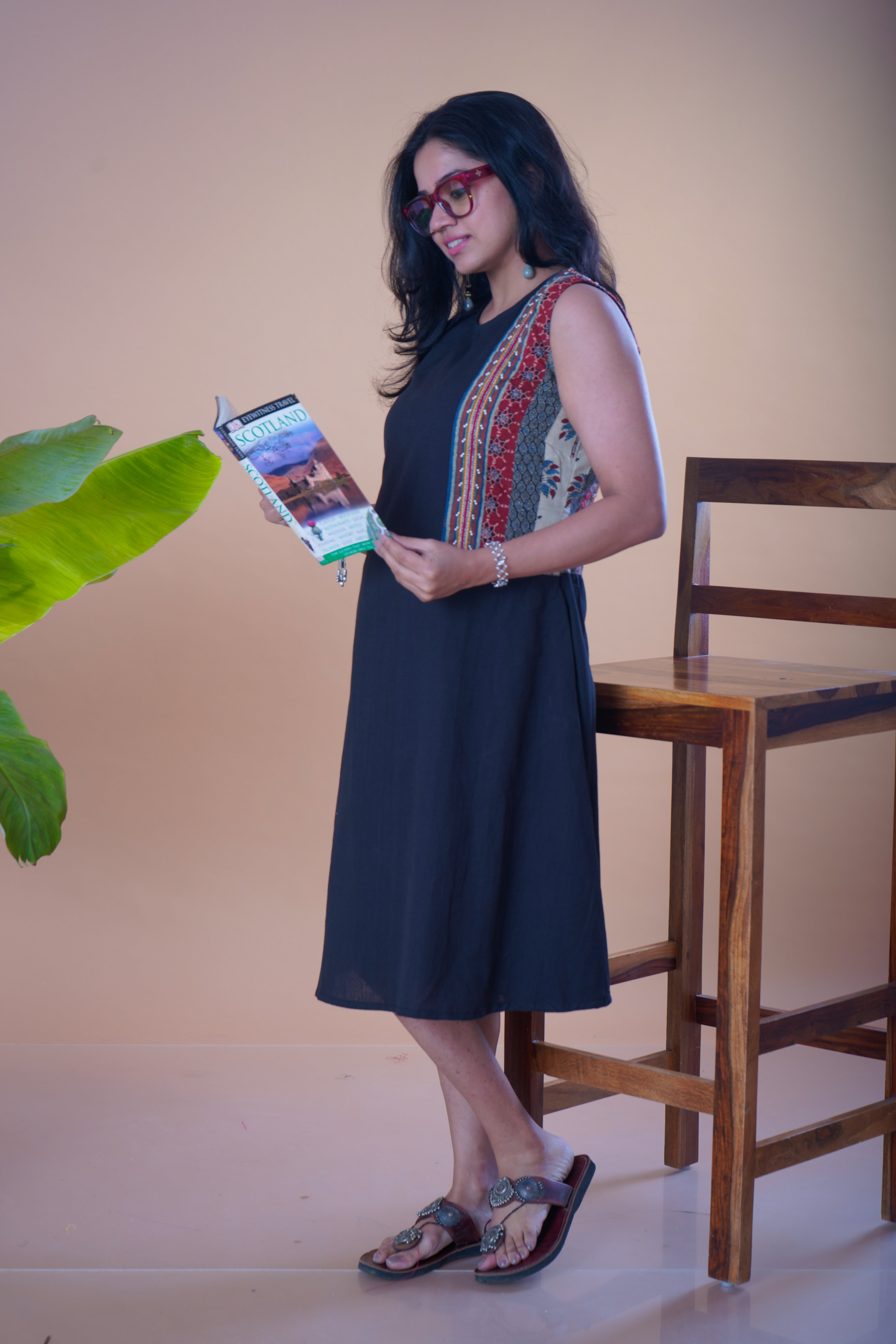 Black Side Panel dress