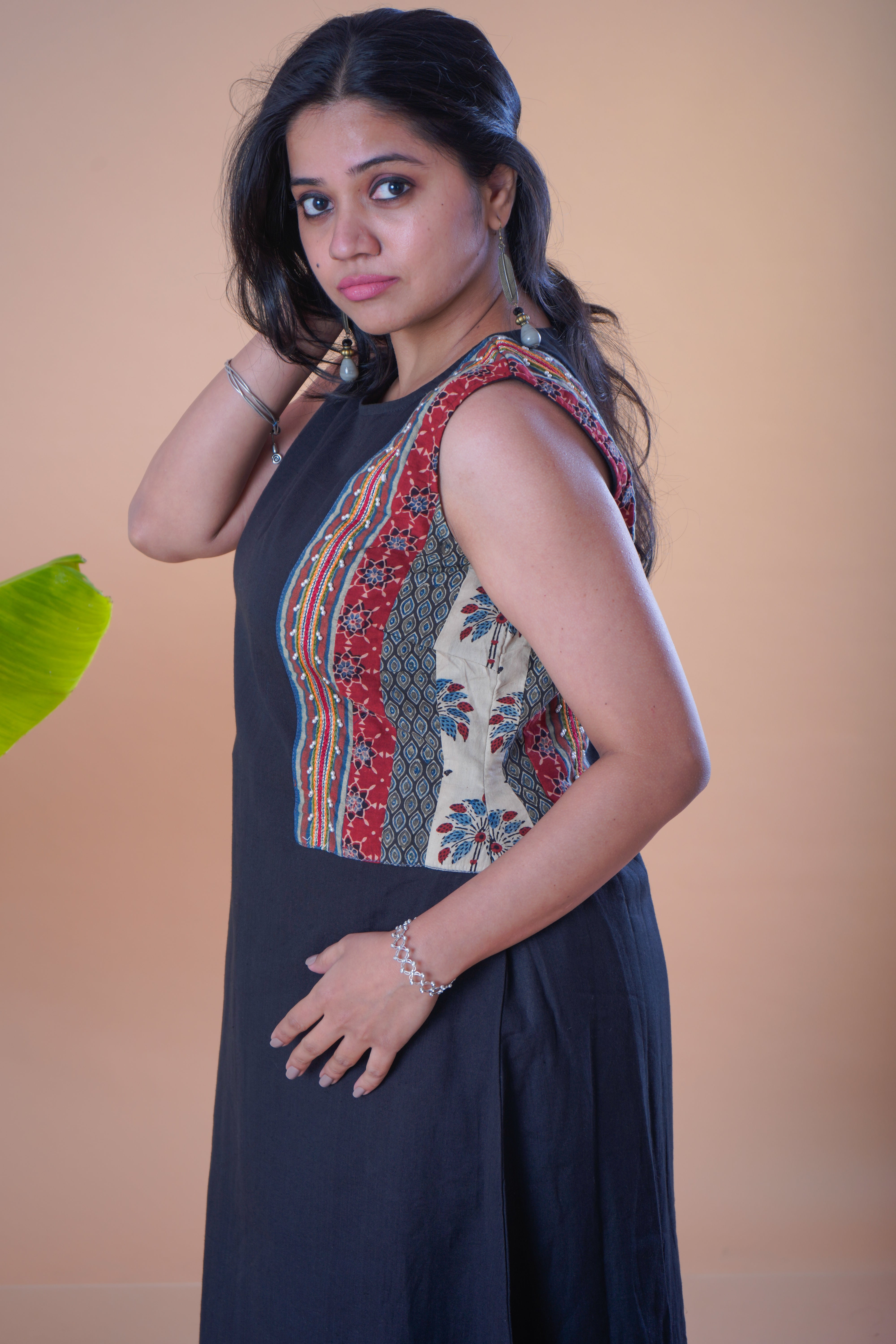 Black Side Panel dress