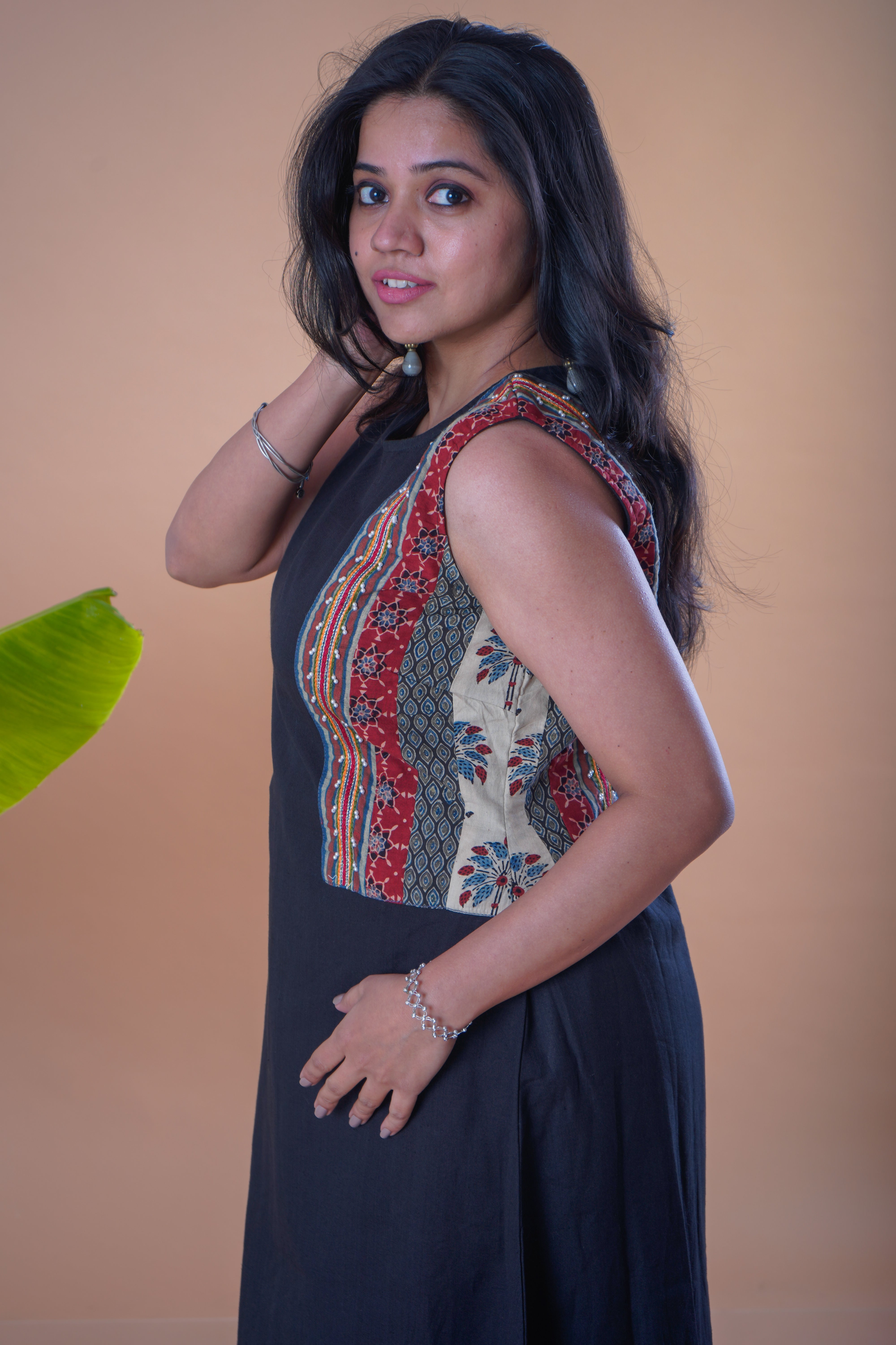 Black Side Panel dress