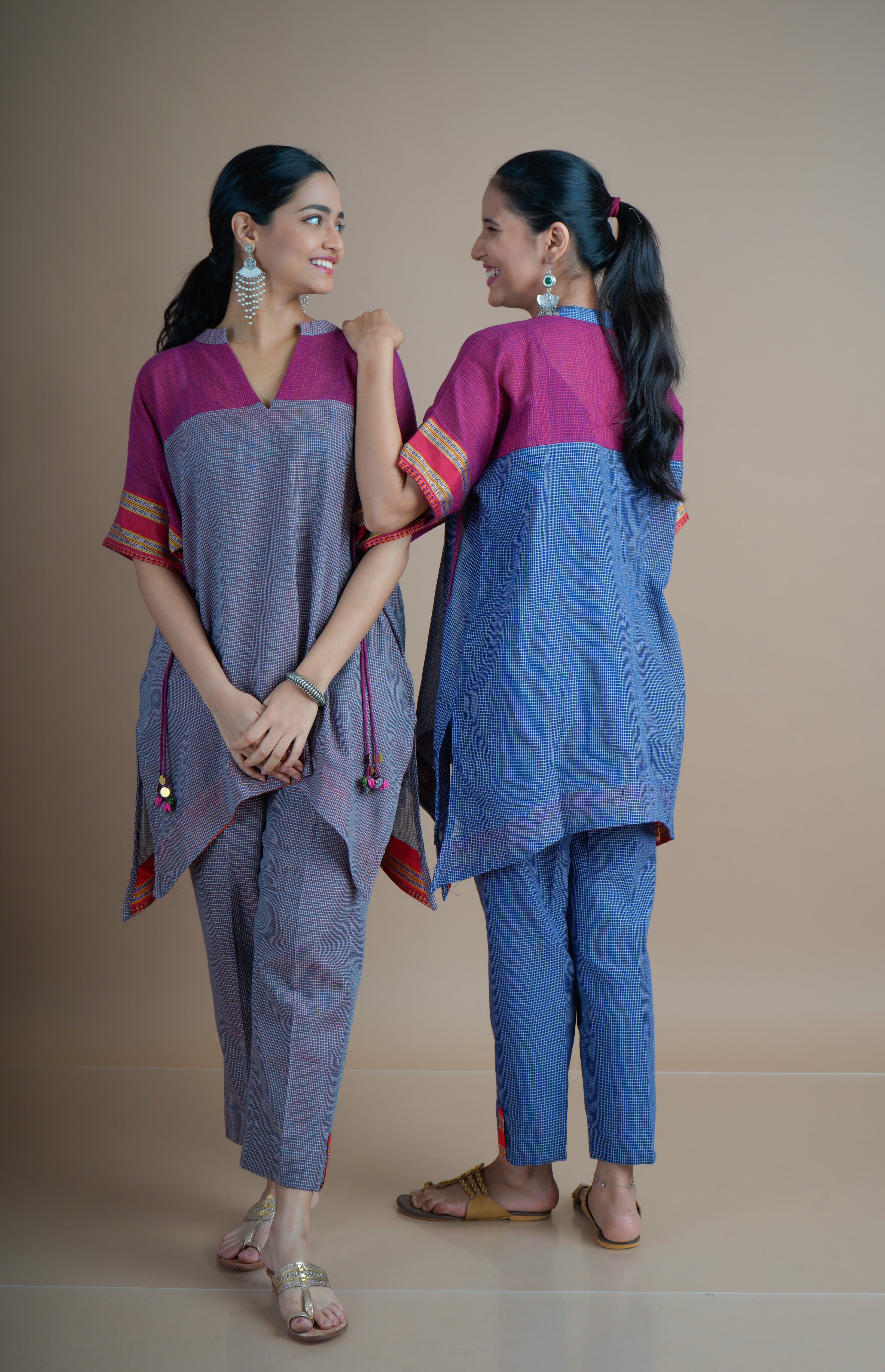 Kunabi Kaftan Co-ord set with tassels detailing