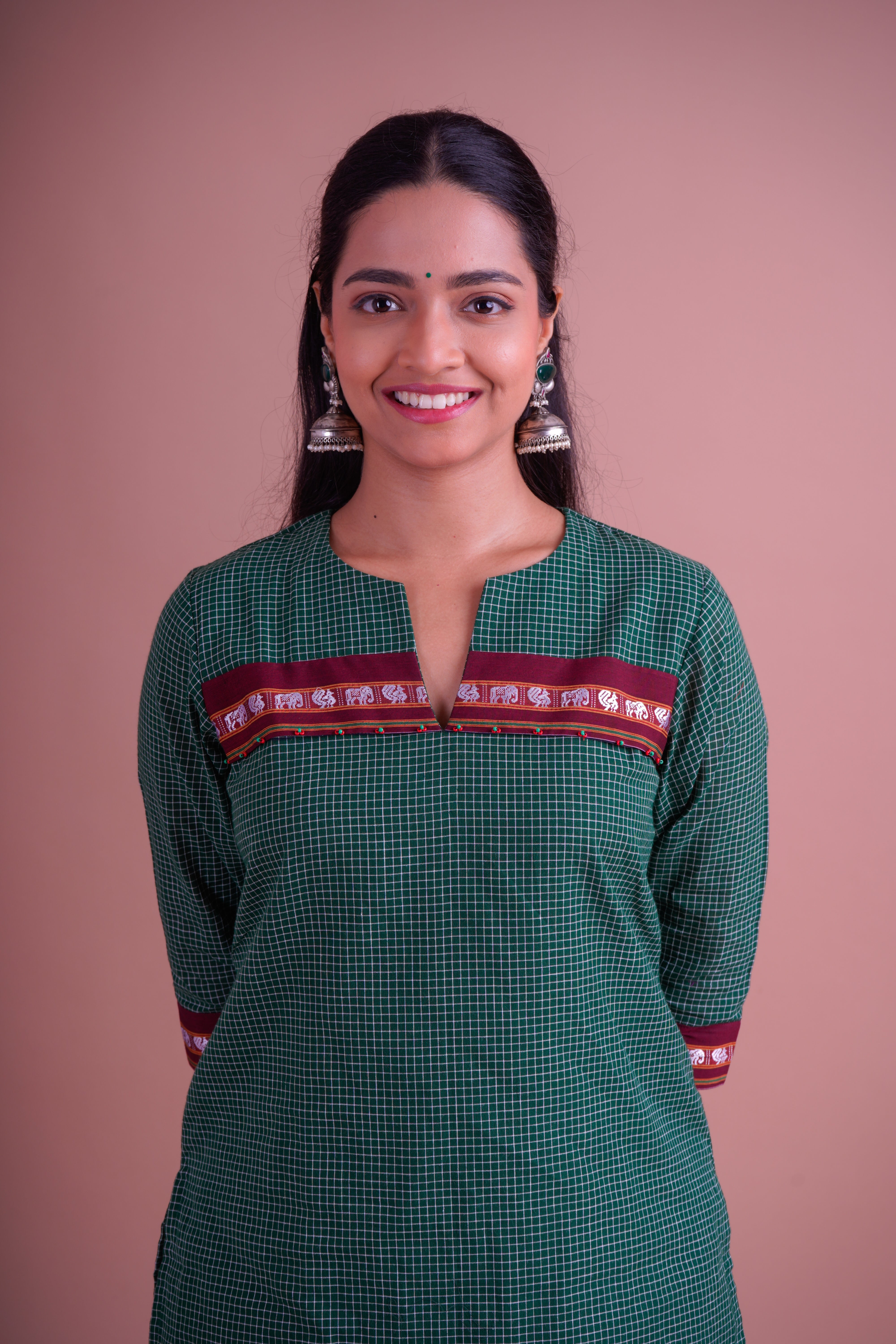 khan Detail Straight fit kurta pant set
