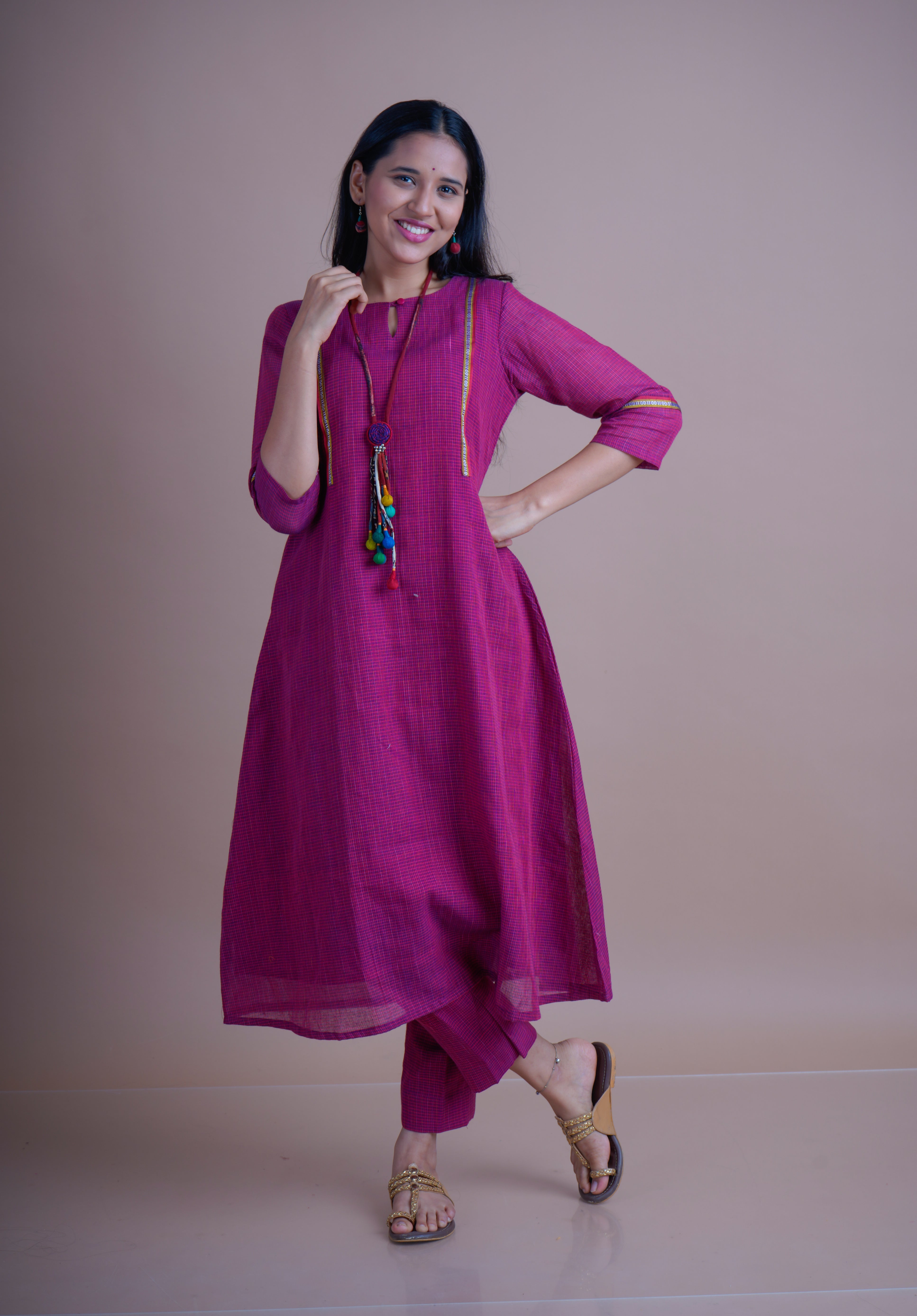 Kunabi Anarkali Kurta with Straight fit pant