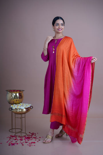 Varnika (वर्णिका) – A Celebration of Colour - Anarkali kurta Pant set with Dupatta