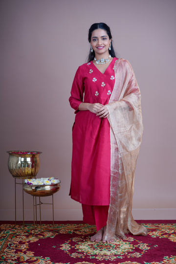 Kusumika (कुसुमिका) – Blooming Blossom - Kurta and Pant Set With Dupatta