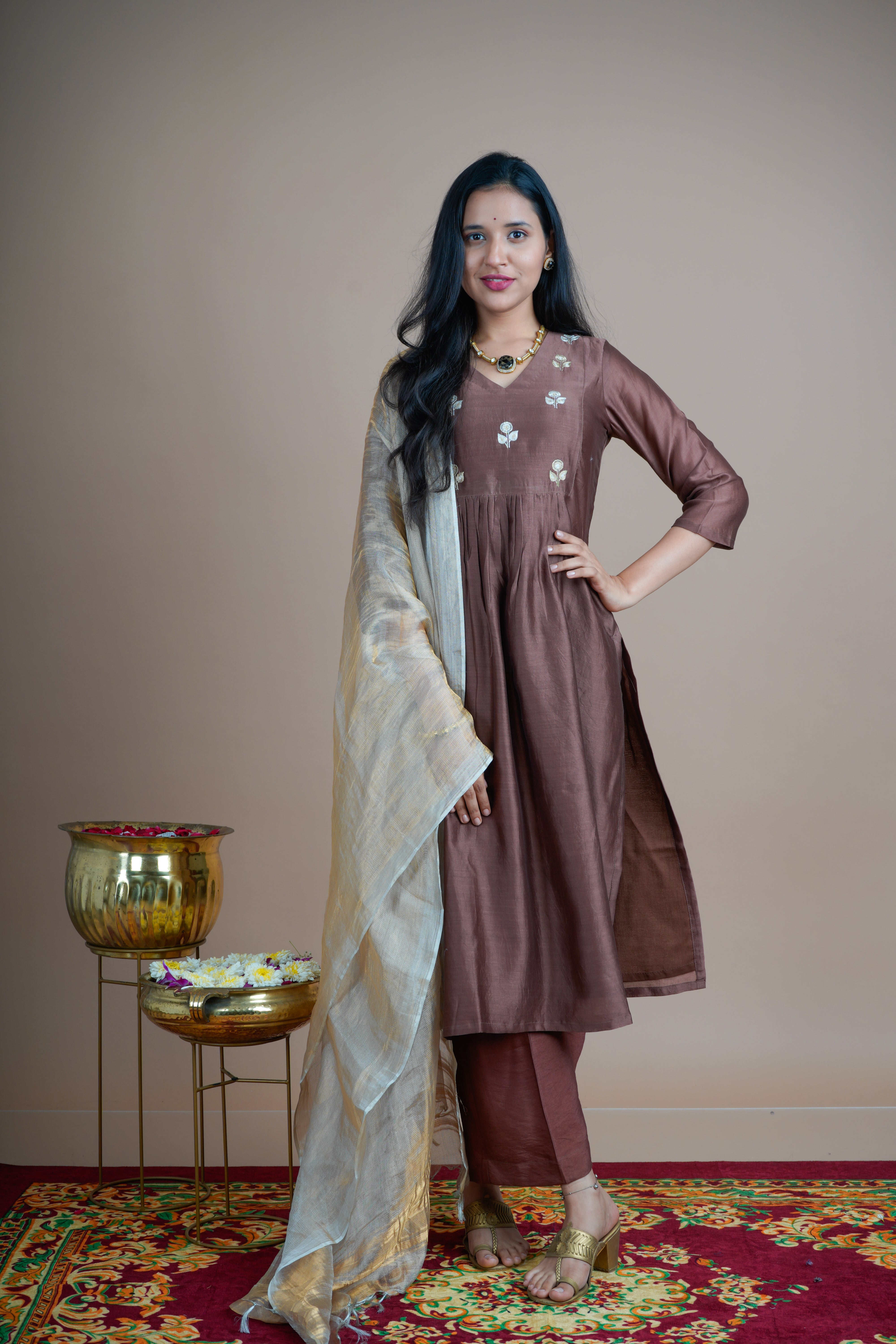 Kasturi (कस्तुरी)- Kurta and Pant Set with Dupatta