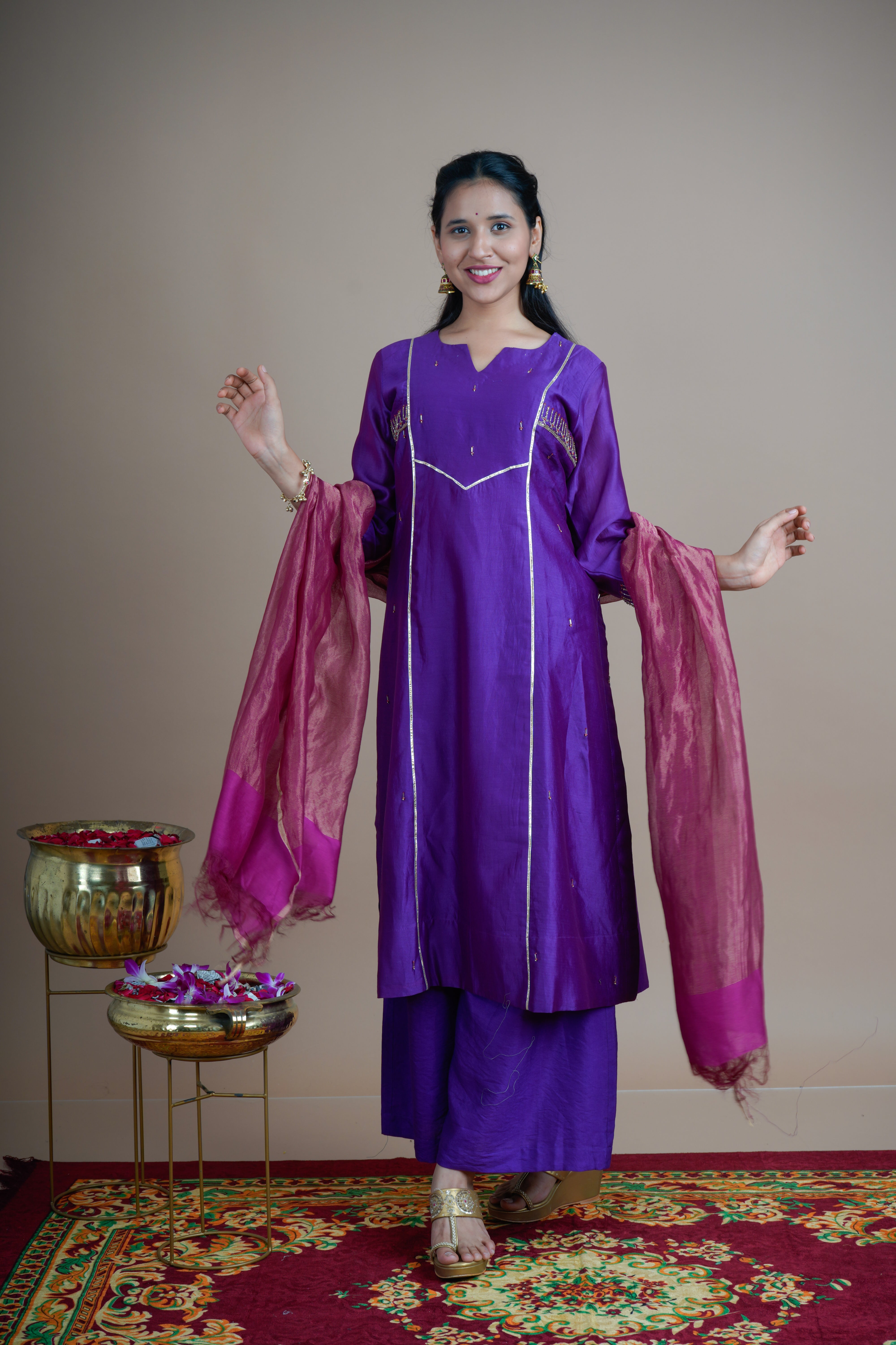 Indrani - Kurta Pant set with Dupatta
