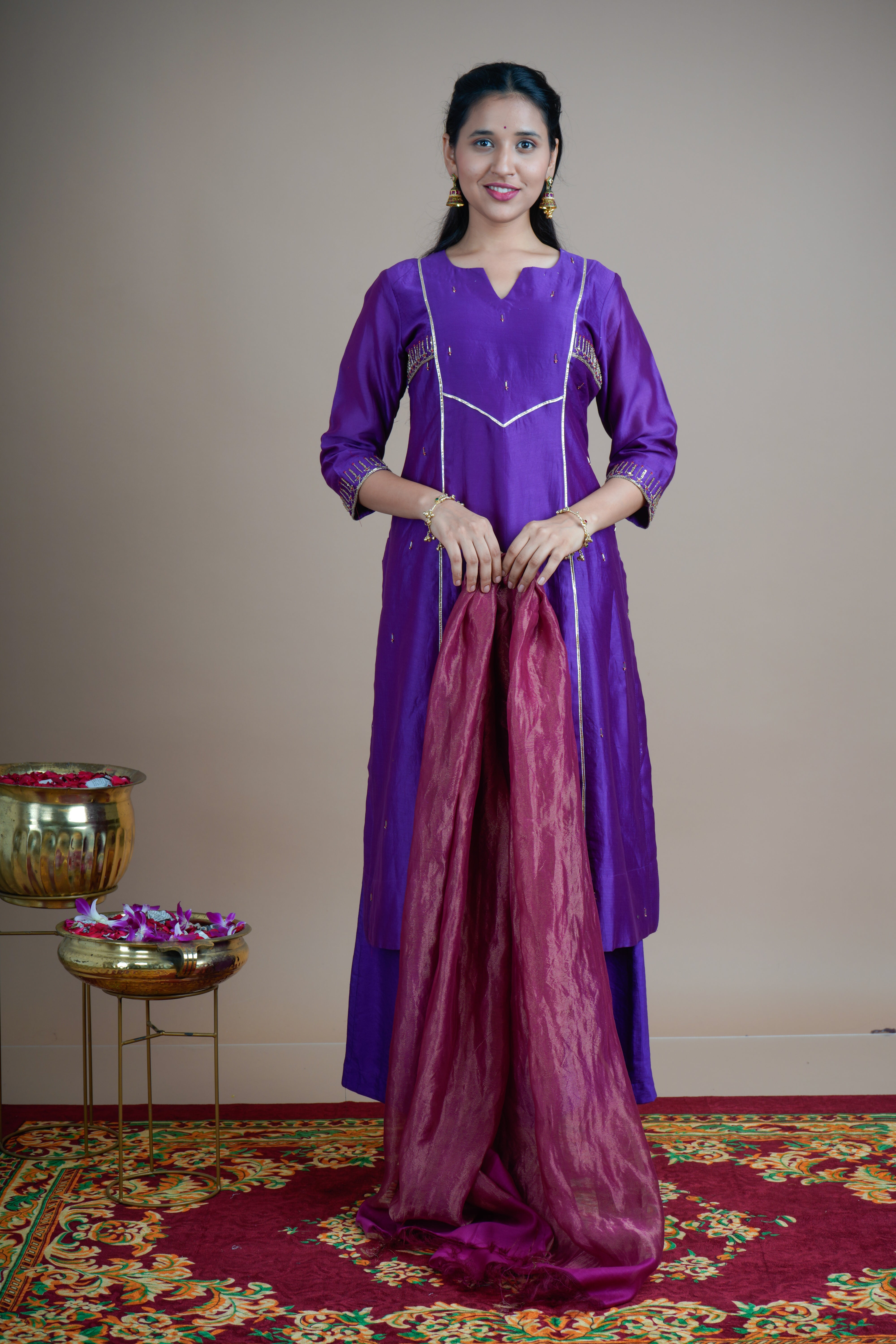 Indrani - Kurta Pant set with Dupatta