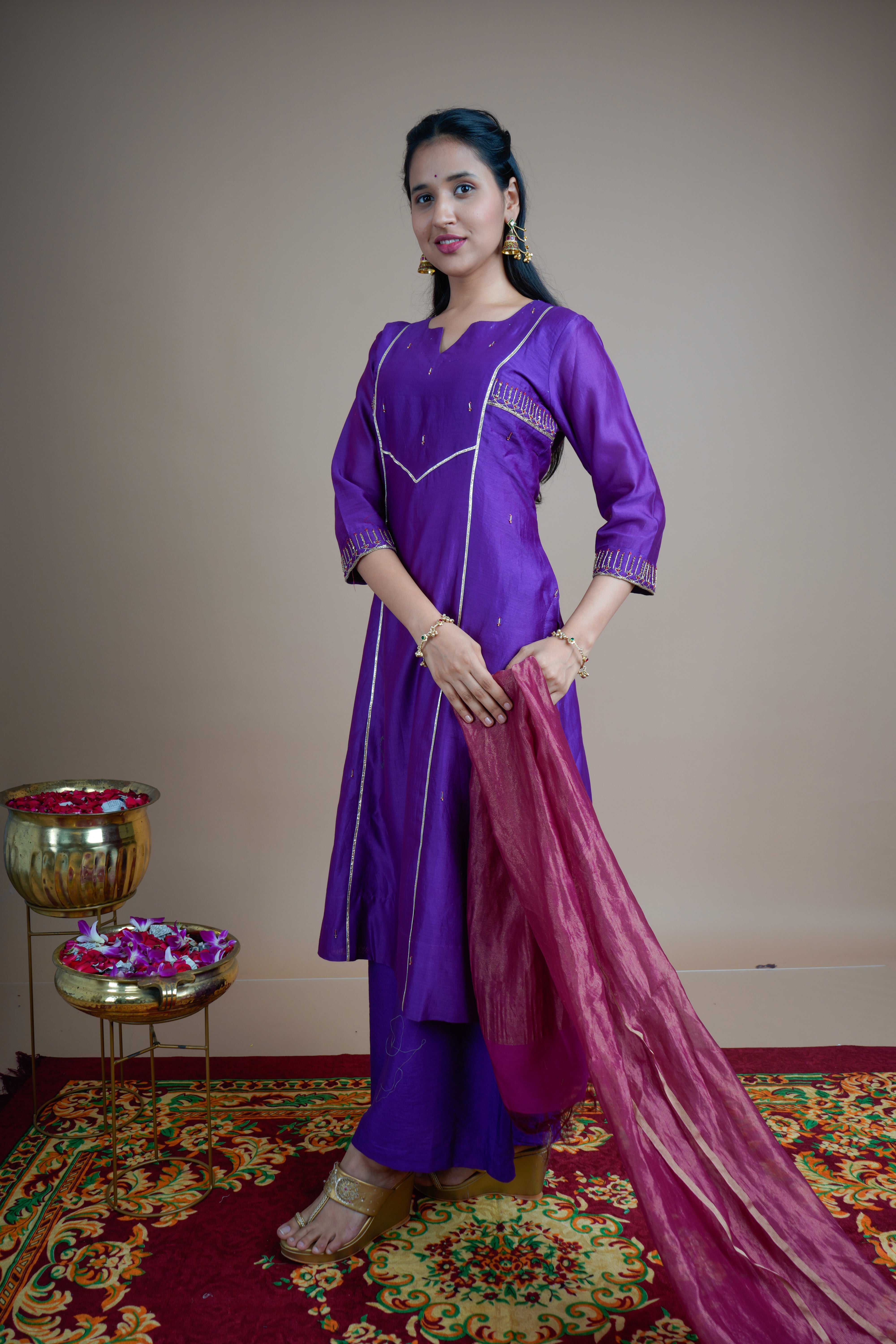 Indrani - Kurta Pant set with Dupatta