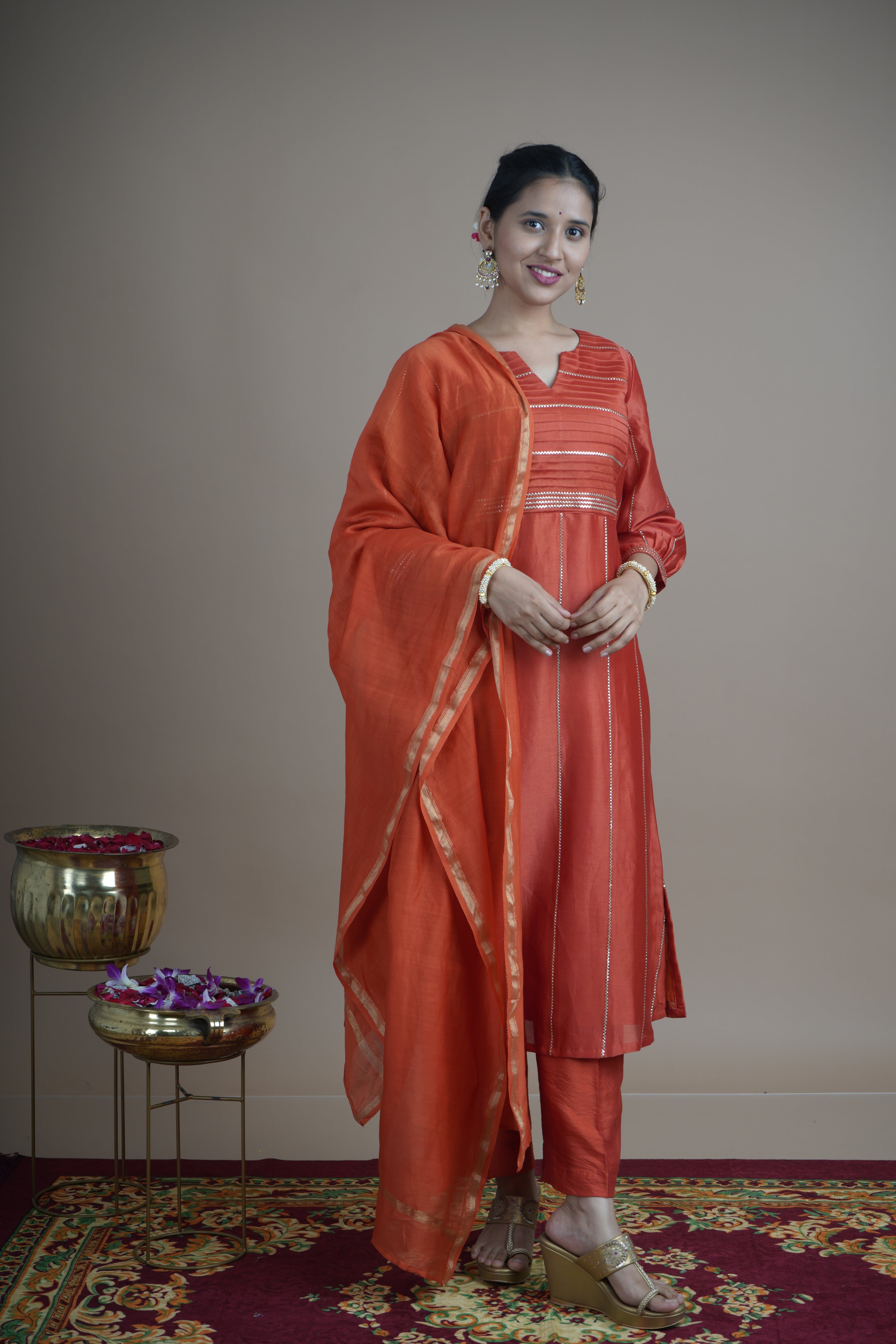 Aruna (The First Light of Dawn)- Kurta Pant set with Dupatta
