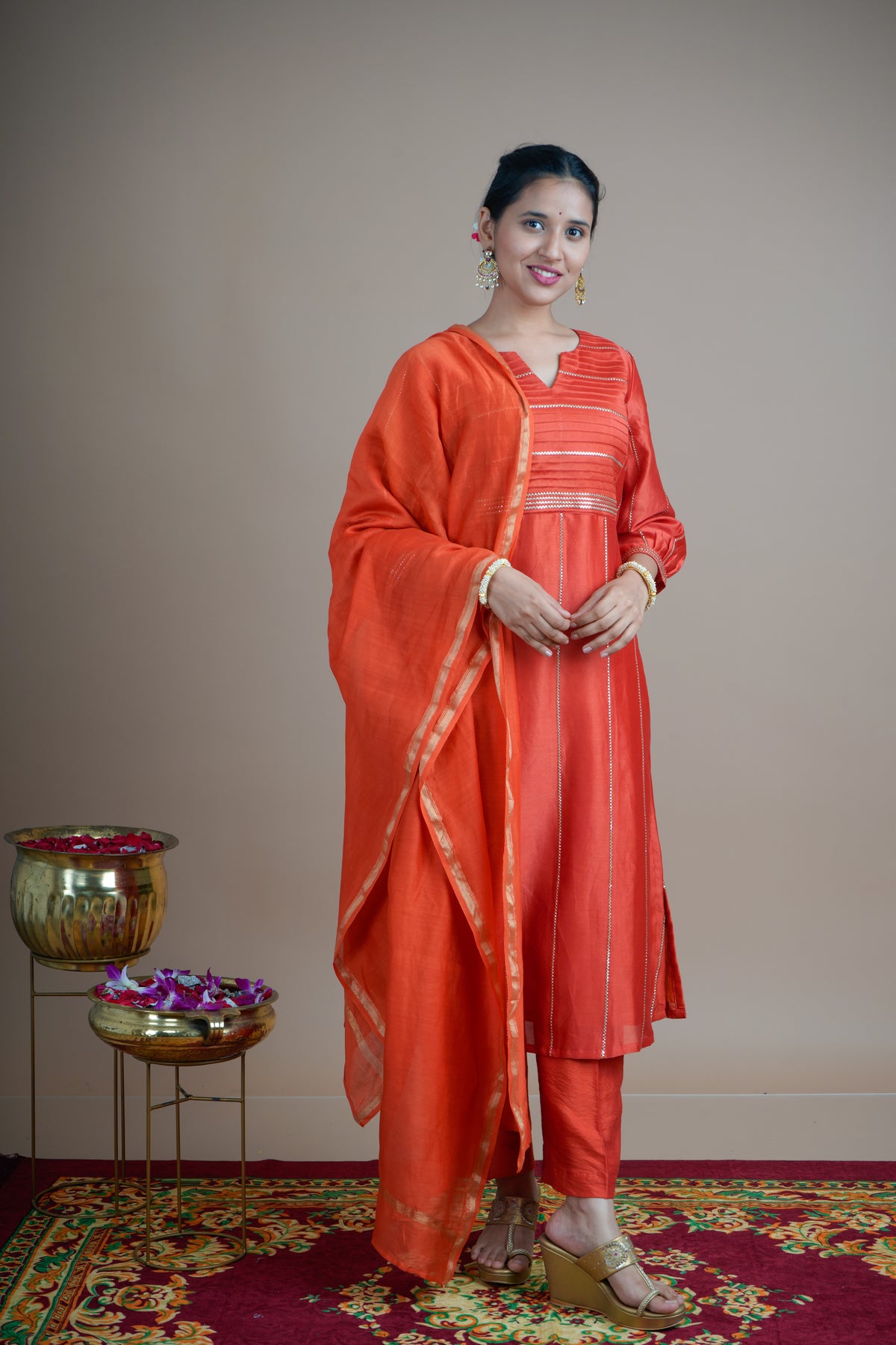 Aruna (The First Light of Dawn)- Kurta Pant set with Dupatta