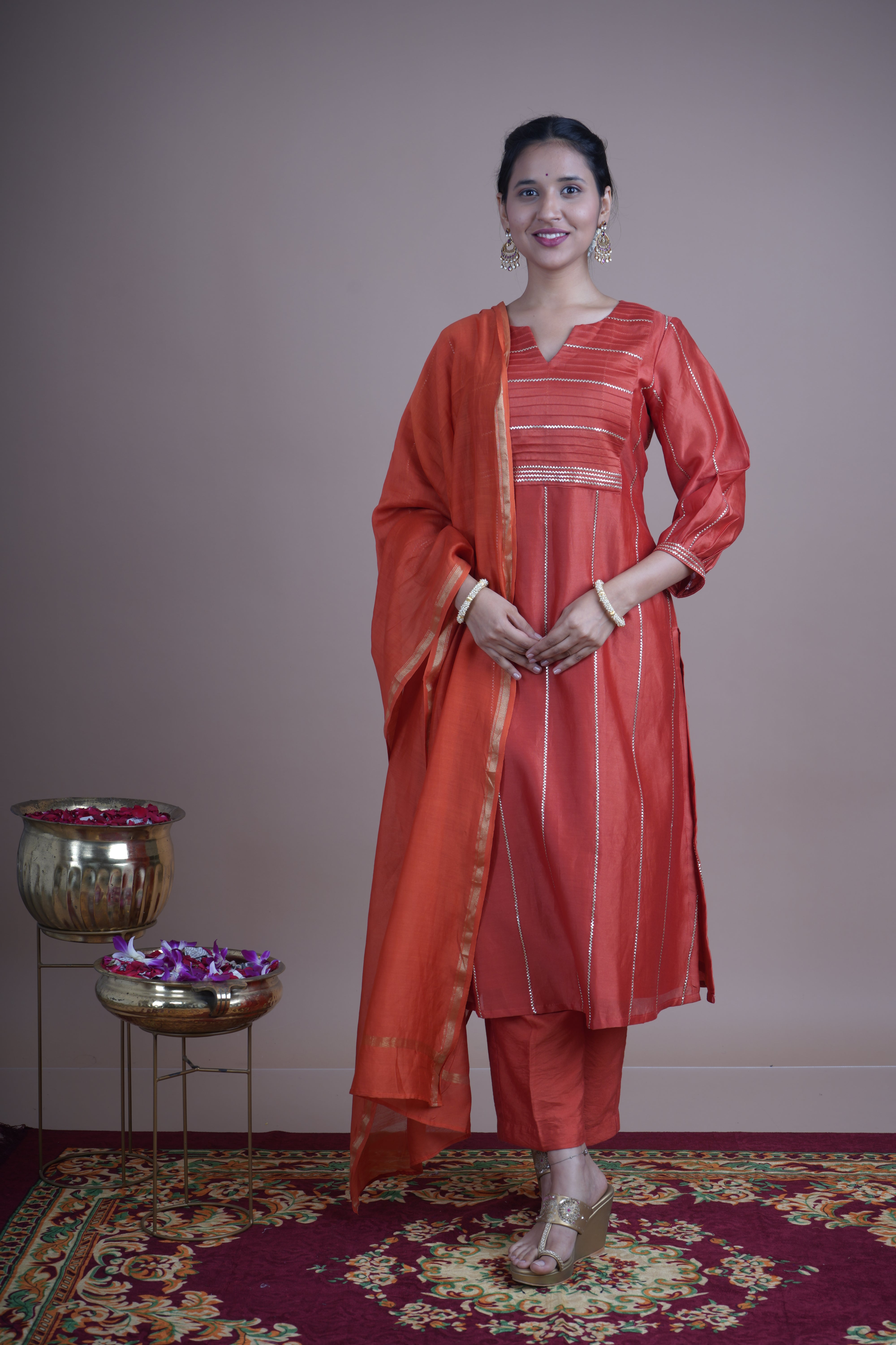 Aruna (The First Light of Dawn)- Kurta Pant set with Dupatta
