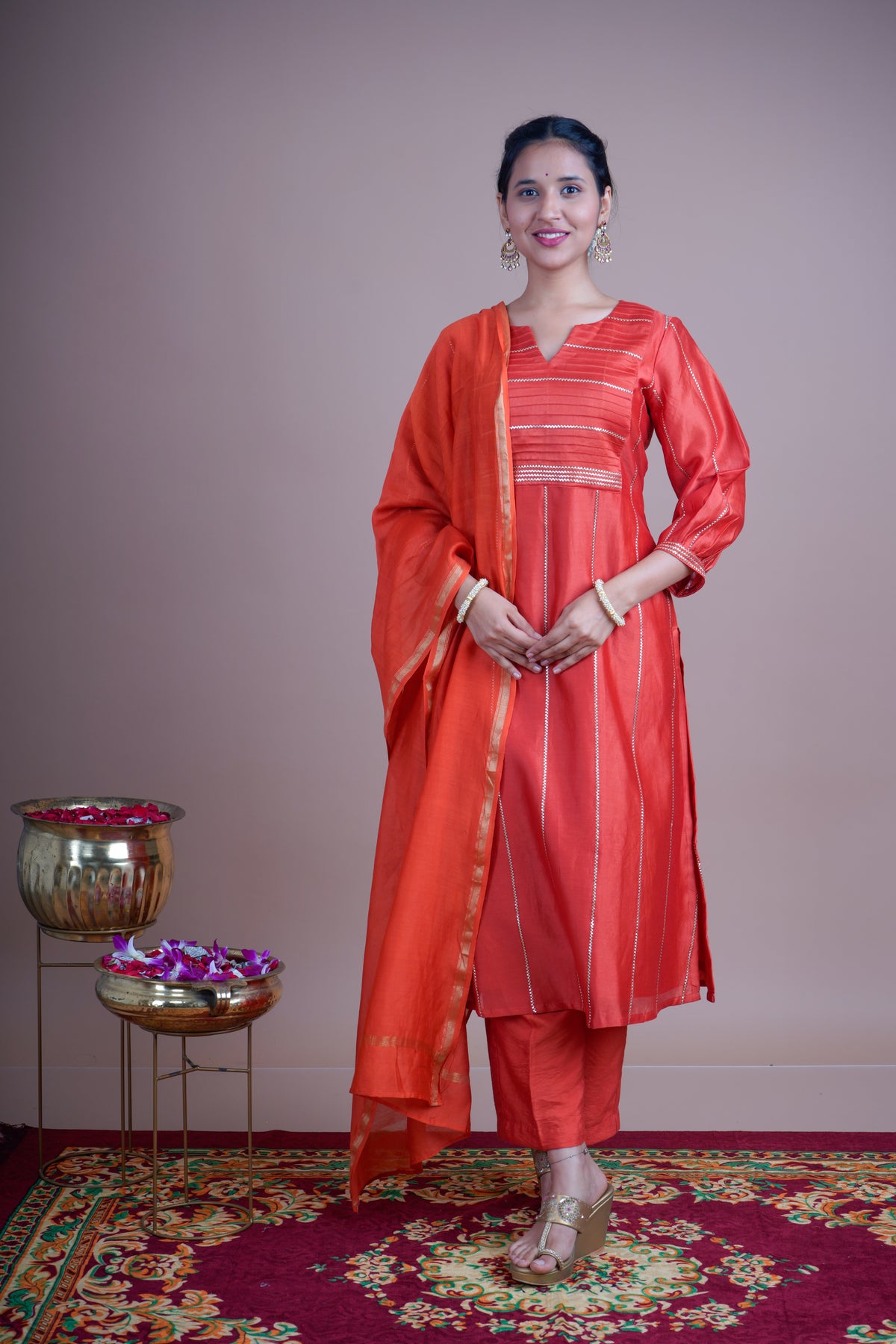 Aruna (The First Light of Dawn)- Kurta Pant set with Dupatta