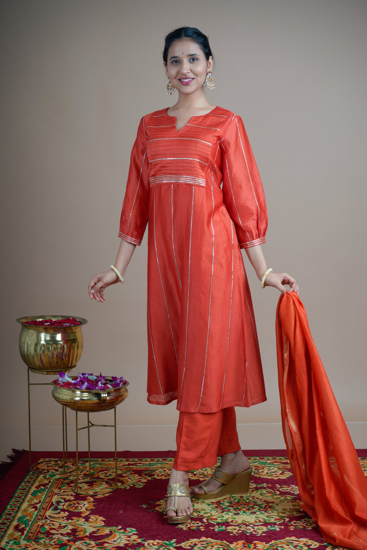 Aruna (The First Light of Dawn)- Kurta Pant set with Dupatta