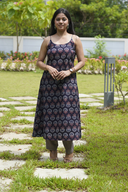 Ajrakh slip dress