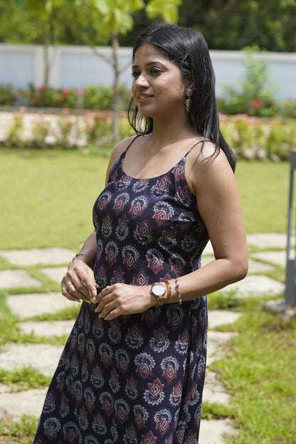 Ajrakh slip dress