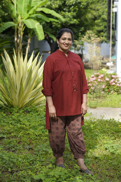 Cotton shirt - Maroon