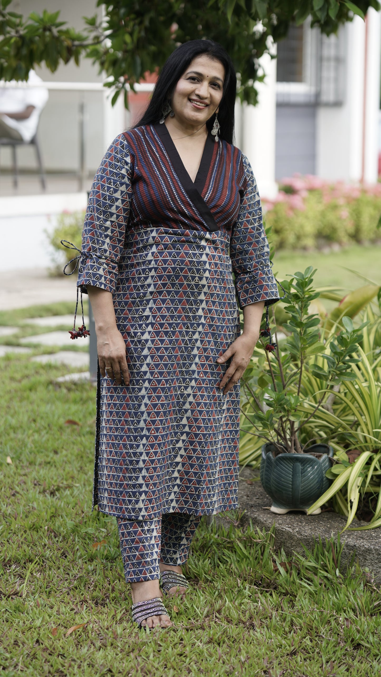 Handblock Printed Cotton Kurta Pant Set