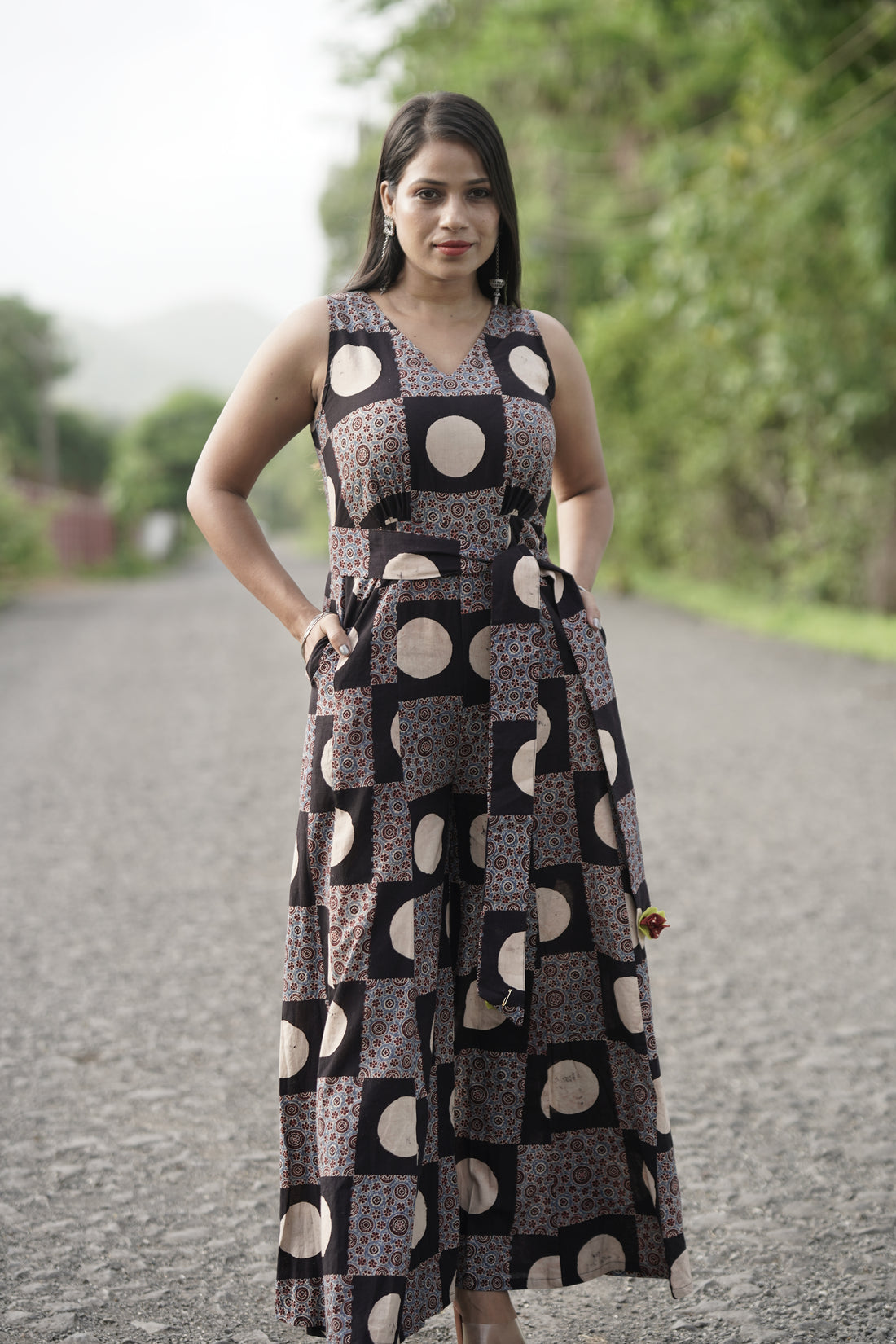 Ajrakh jumpsuit