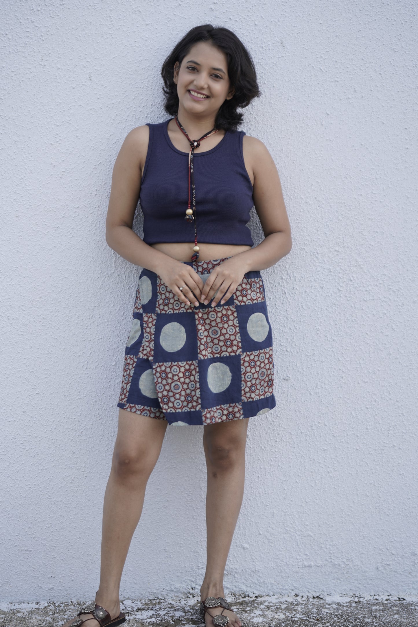 Ajrakh skort pant