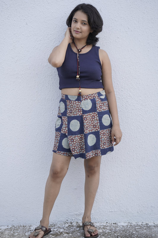 Ajrakh skort pant