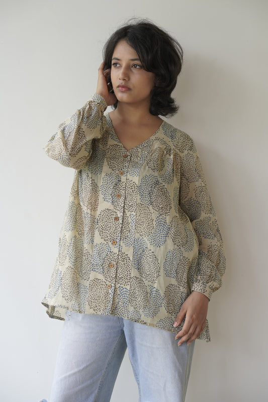 Mulmul Shirt Short top - White