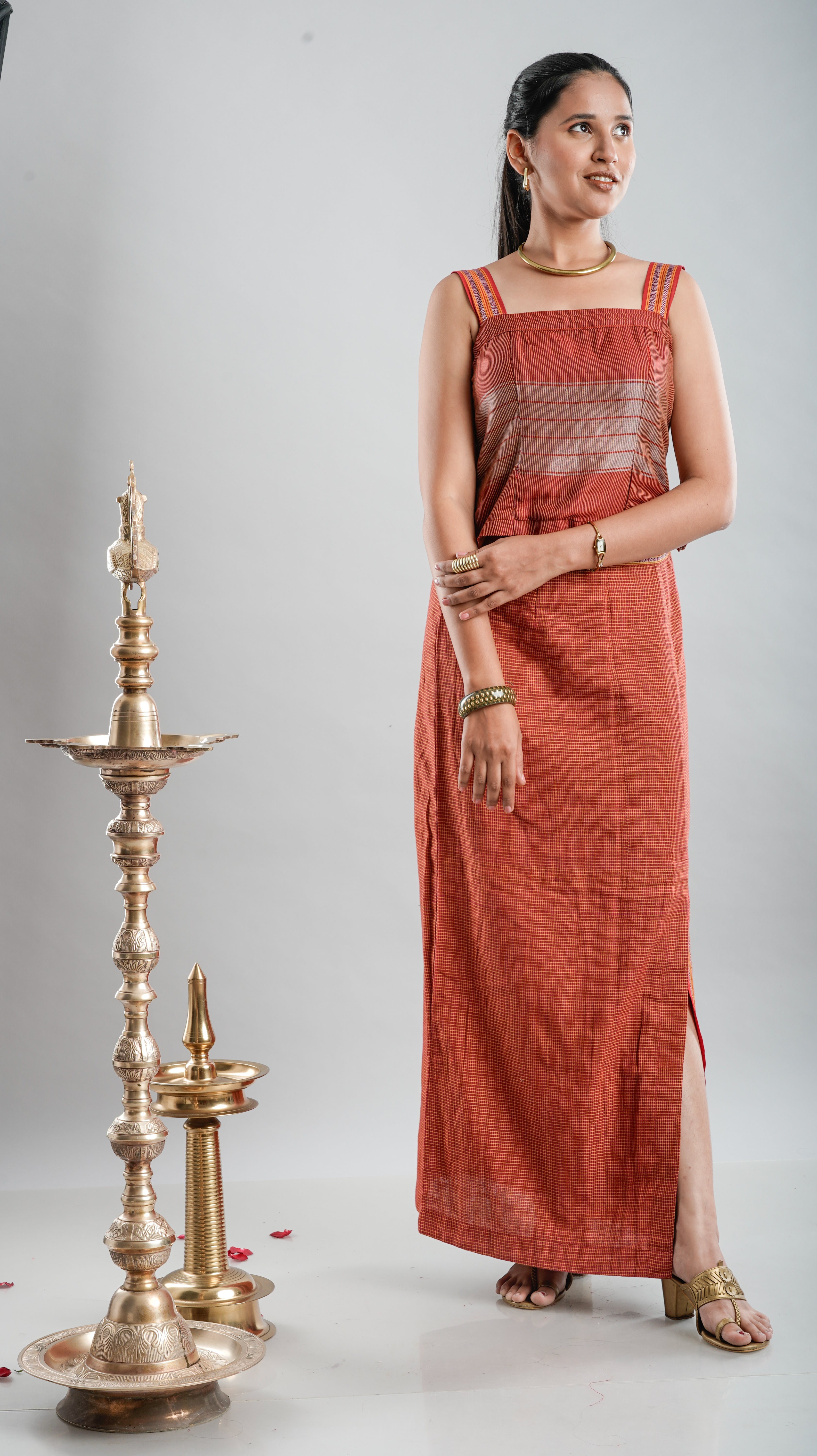 Ethnic Skirt with Crop Top