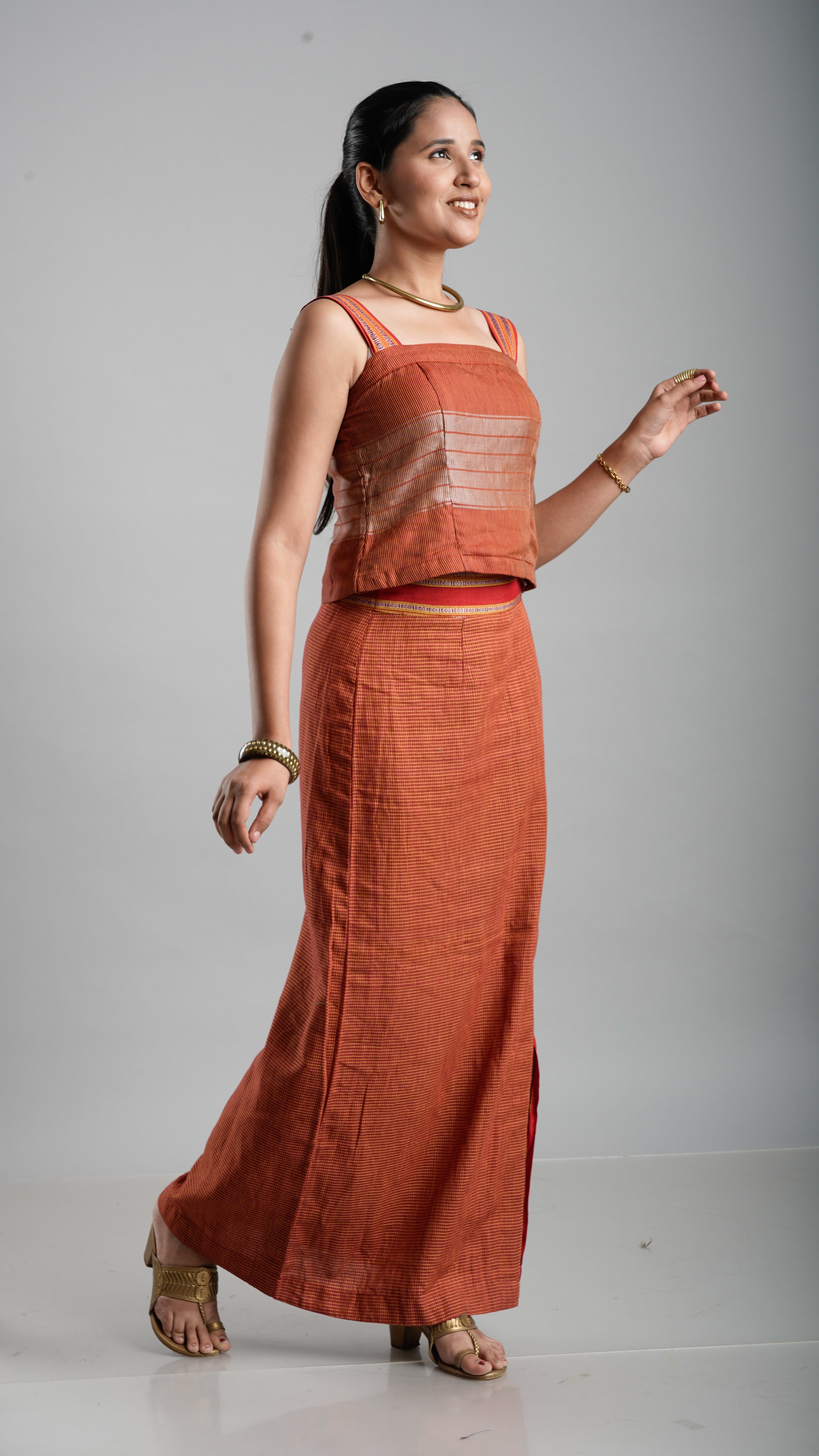Ethnic Skirt with Crop Top