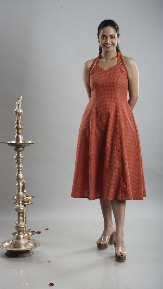 Cotton Halter neck Dress