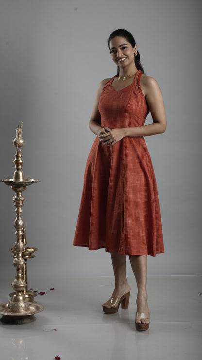 Cotton Halter neck Dress