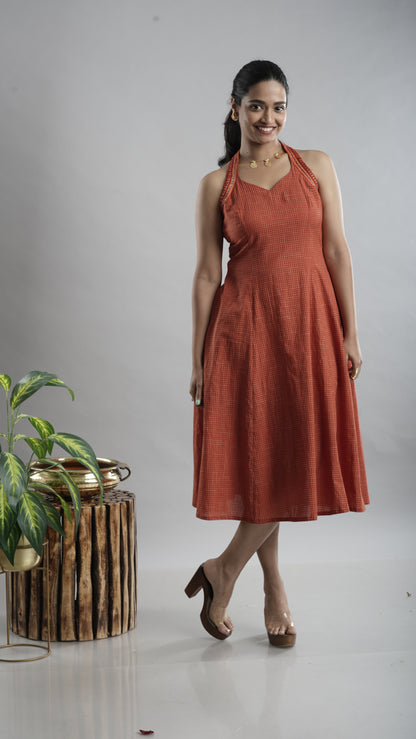 Cotton Halter neck Dress