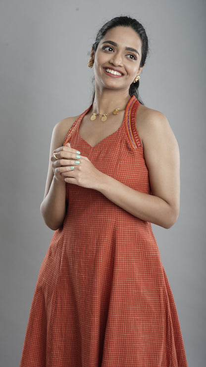 Cotton Halter neck Dress