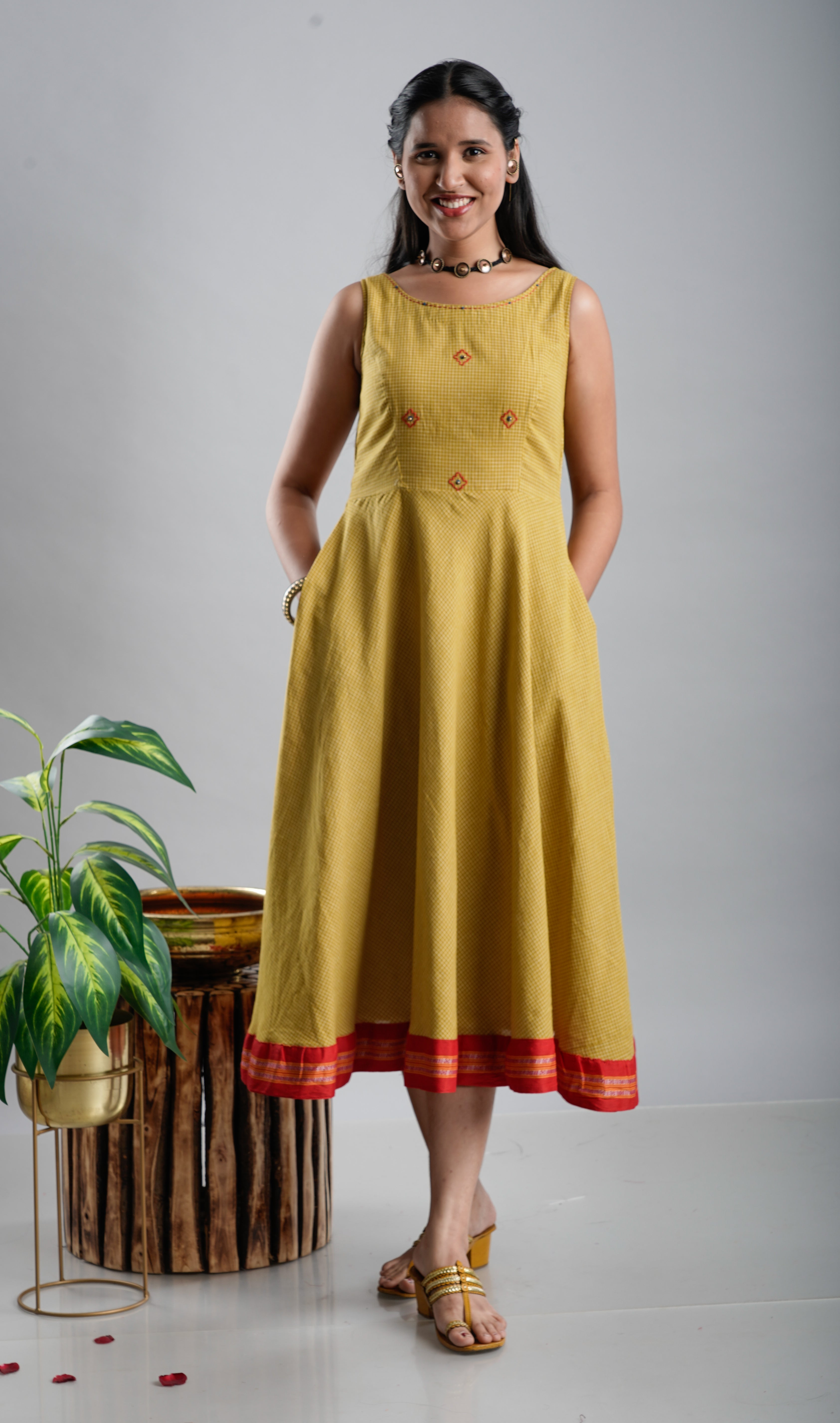 Cotton Flare Dress