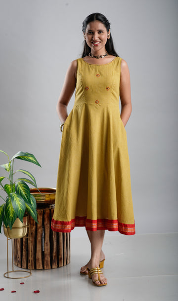 Cotton Flare Dress