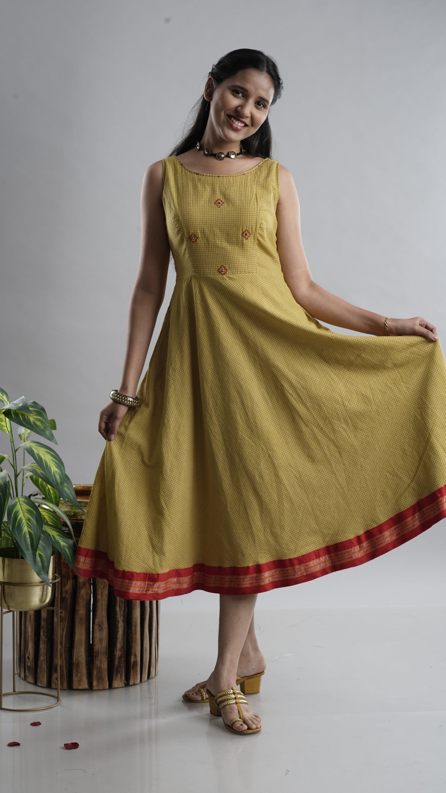 Cotton Flare Dress