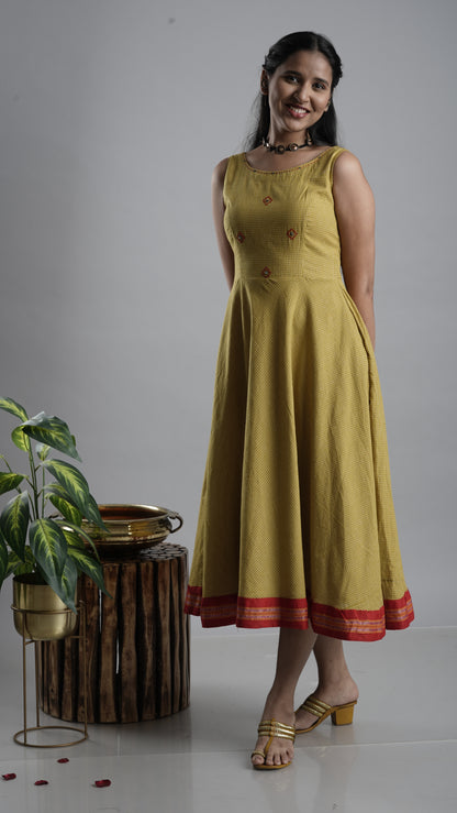 Cotton Flare Dress