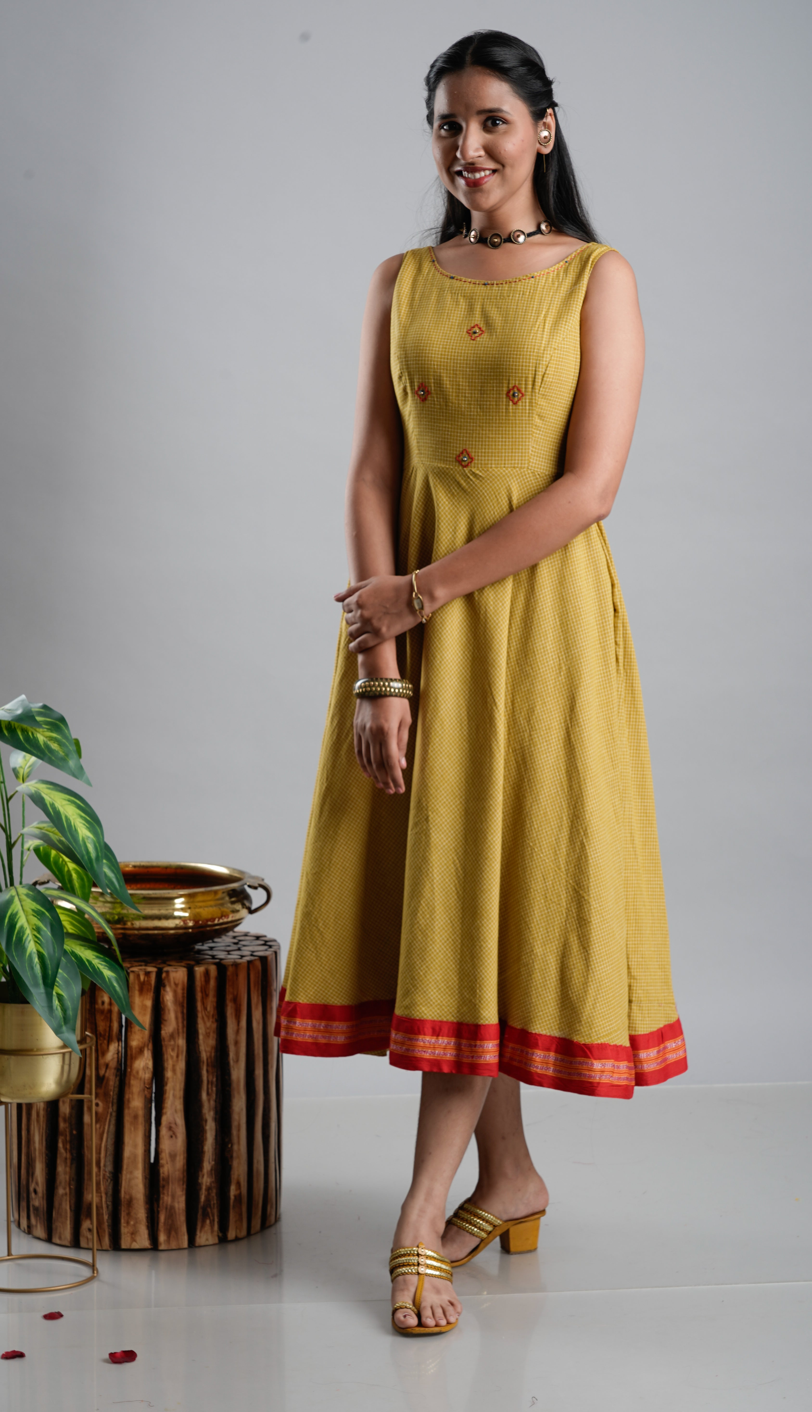 Cotton Flare Dress